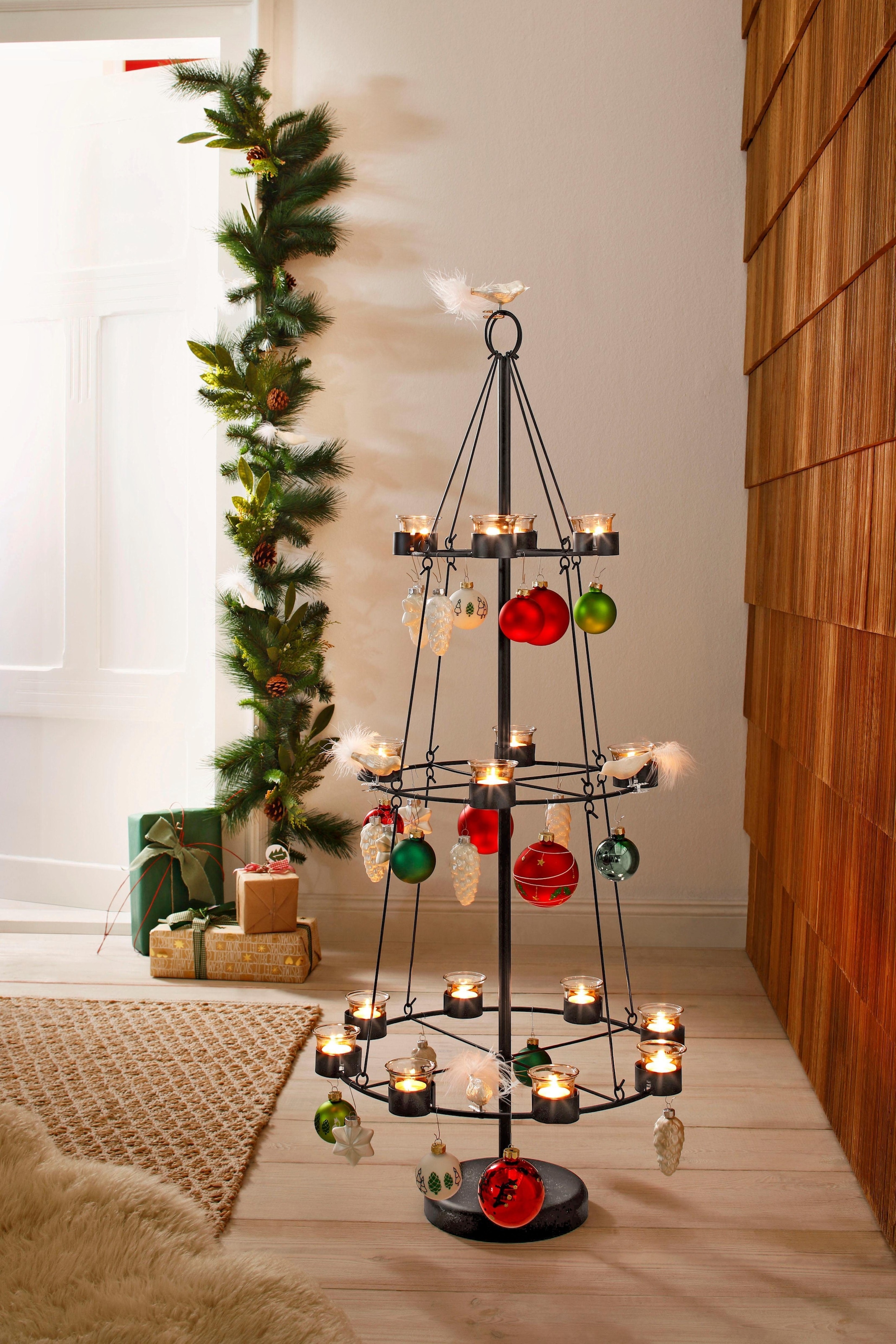 Home affaire Teelichthalter »Christbaum, Weihnachtsdeko«, Höhe 120 cm  bestellen | BAUR | Weihnachtsbaumkerzen