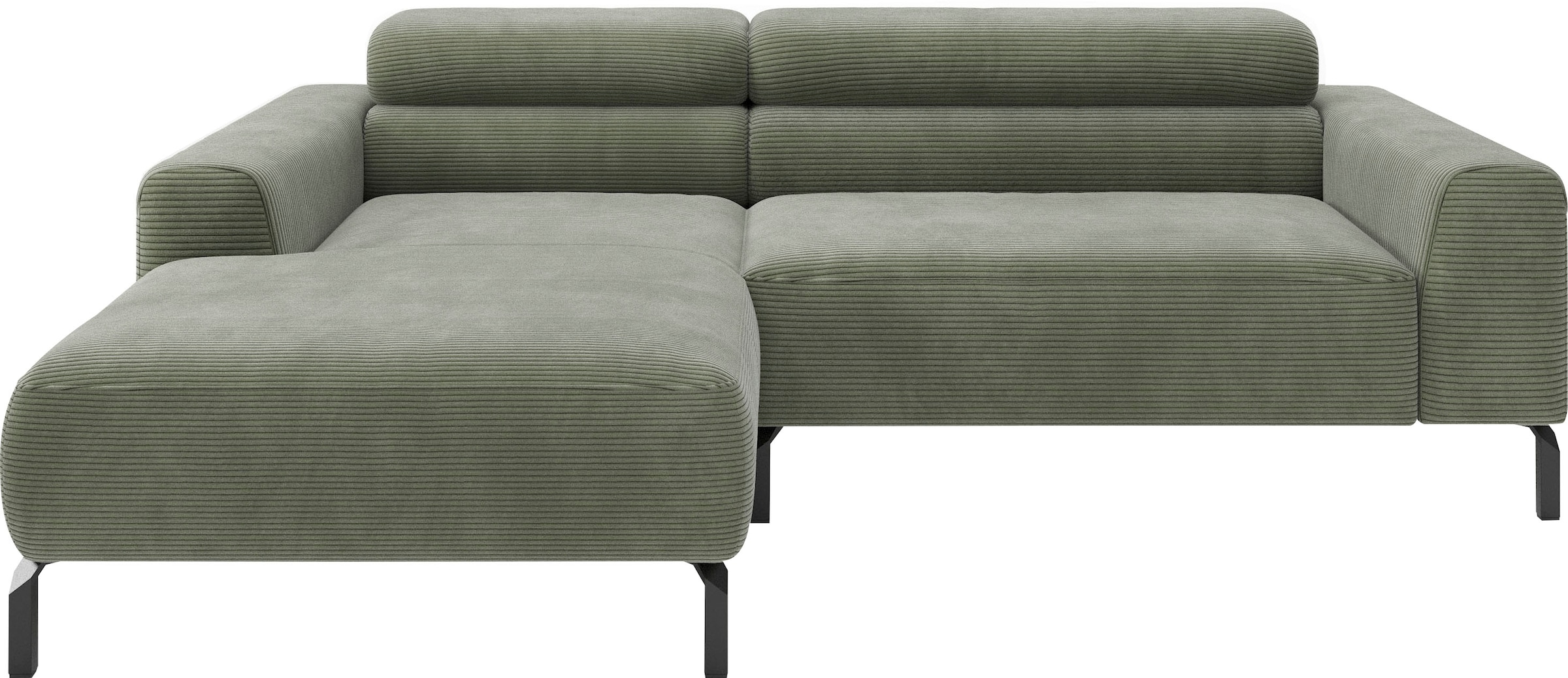 Home affaire Ecksofa "Ecksofa, L-Form, incl. Kopfteilverstellung, Breite 223 cm" wahlweise elektrische Sitztiefenverstellung