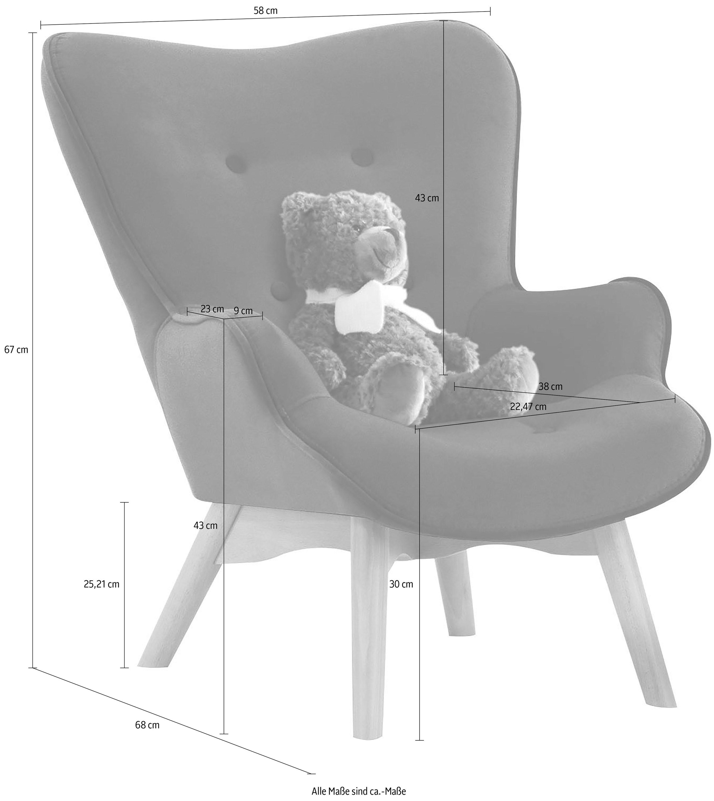 Thumbnail - Home affaire Sessel "Duca Mini" in kleiner Ausführung für Kinder