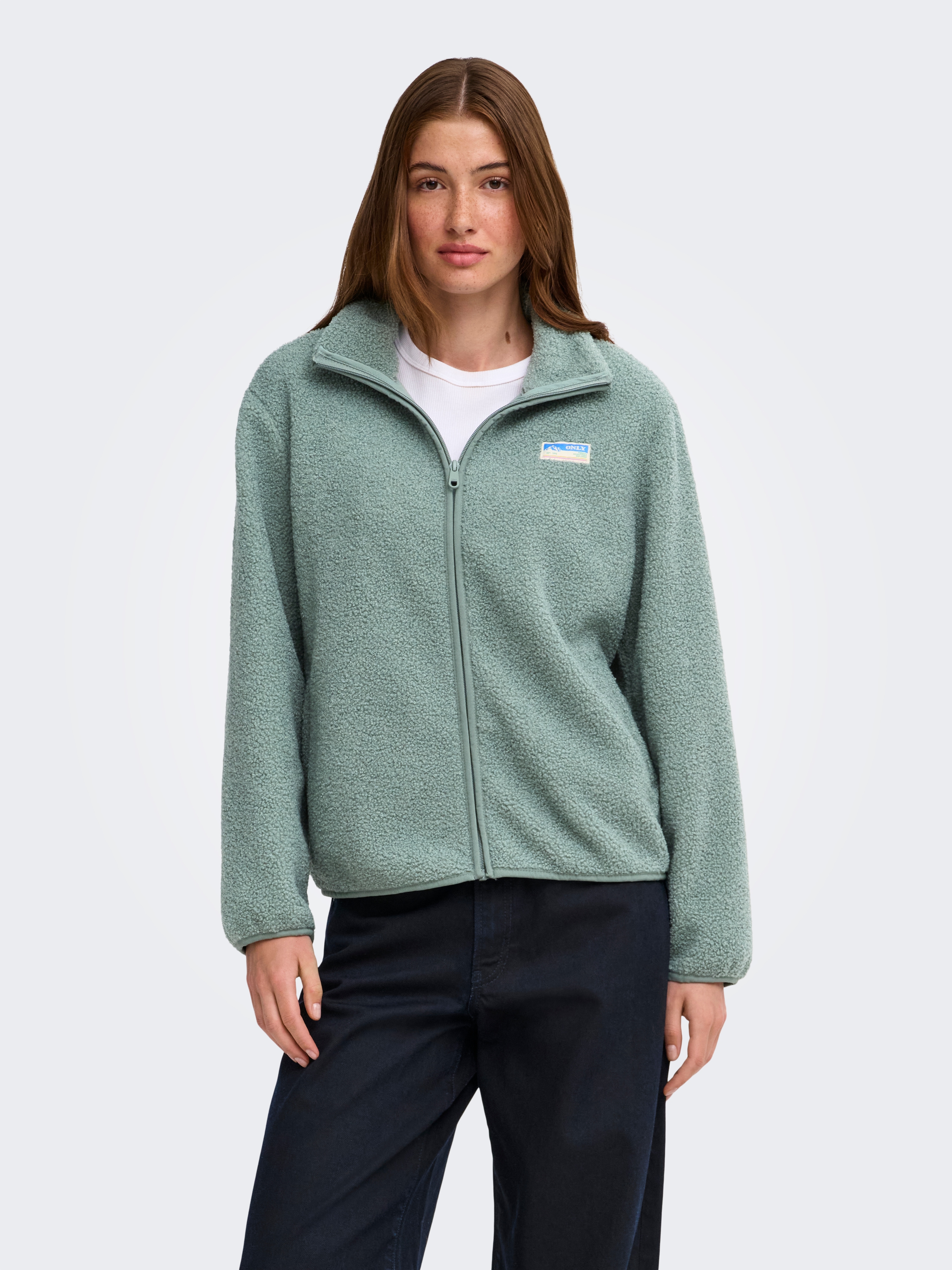 ONLY Plüschjacke "ONLEVA LIFE TEDDY JACKET CC OTW" ohne Kapuze Kunstfaser