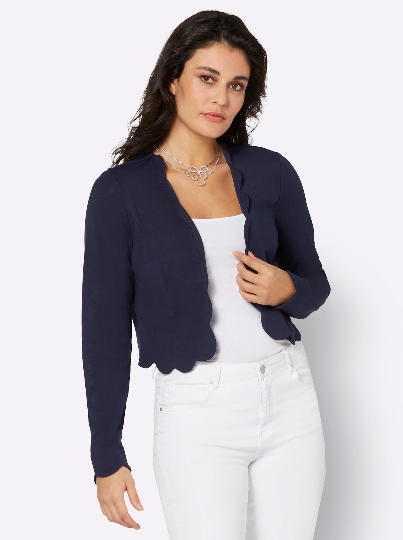 creation L Shirtjacke "Jersey-Shirtjacke", 1 Stk. günstig online kaufen