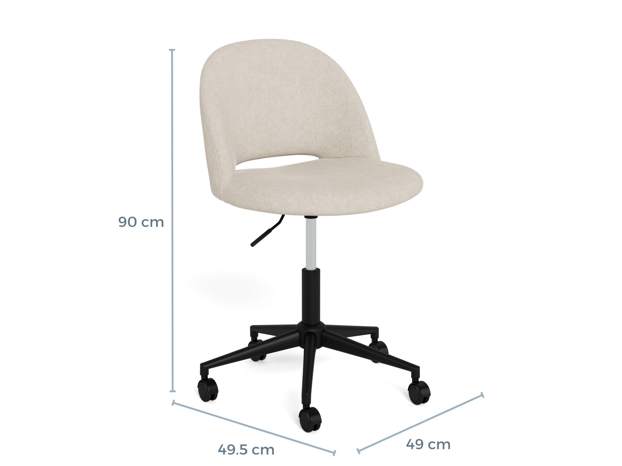 ACTONA GROUP Schreibtischstuhl »Arbeitstuhl, Drehstuhl« () Stuhl, beige, 5 Stern, Drehfunktion