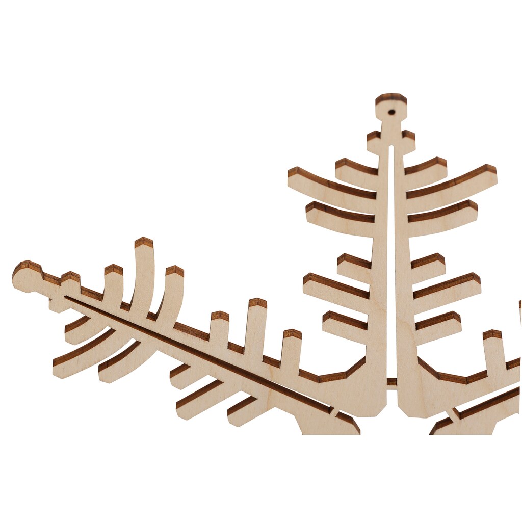 OTTO products Baumbehang »Schneeflocke Lykka, Weihnachtsdeko, Christbaumschmuck«, (Set, 6 St.), Durchmesser ca. 7 cm