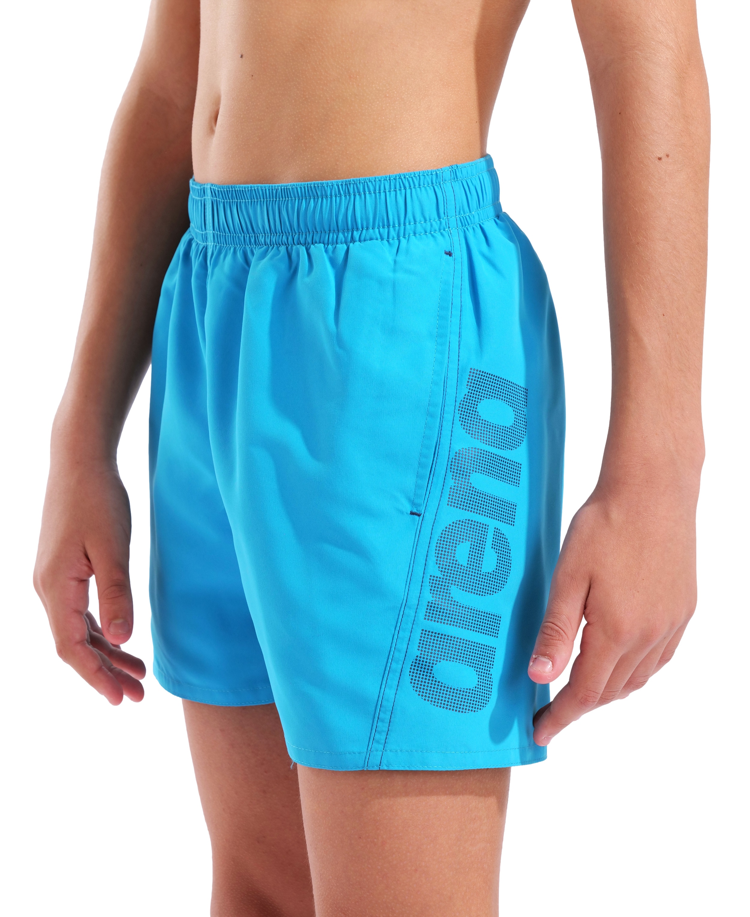 Arena Badeshorts "FUNDAMENTALS ARENA LOGO JR BOXER R" für Kinder, mit Seitentaschen, mit Mesh-Innenslip, schnelltrocknend