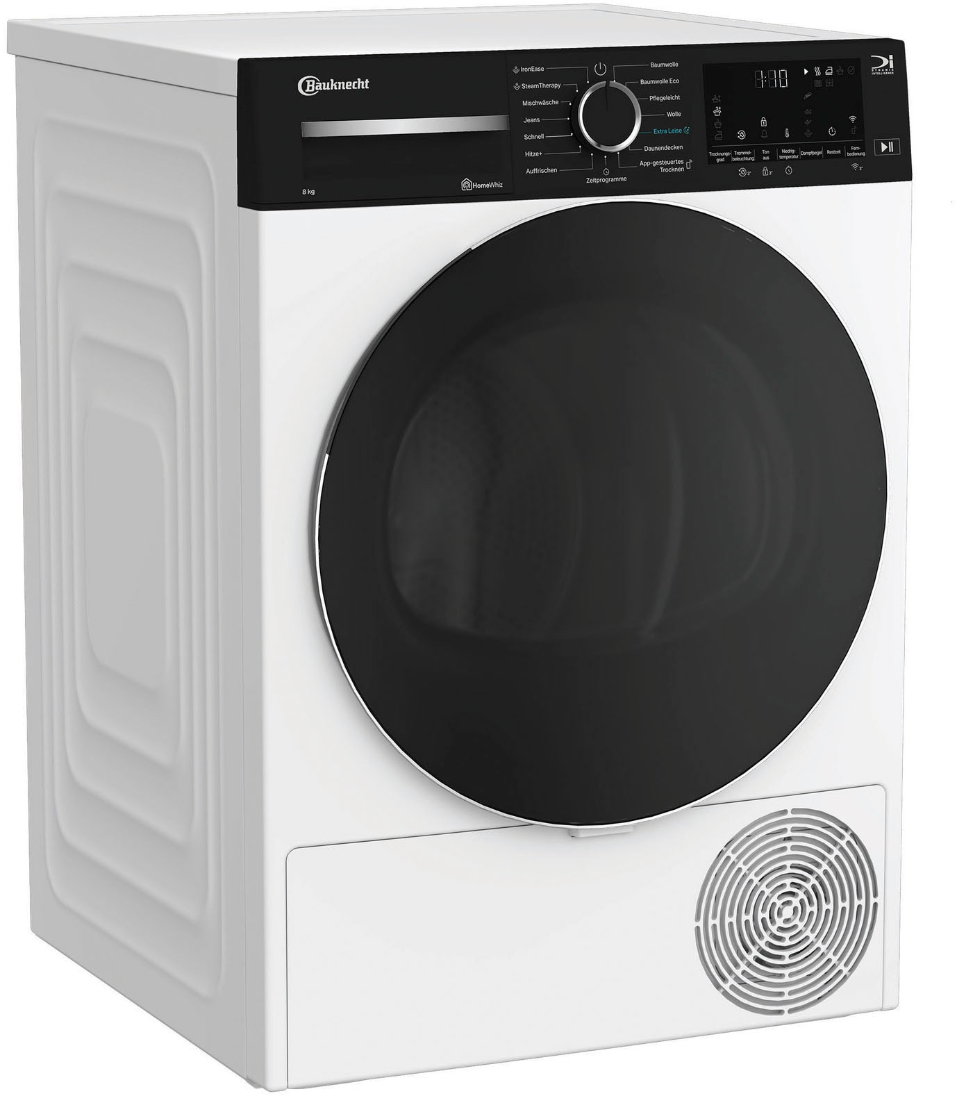 BAUKNECHT Wärmepumpentrockner "BT 87A WB", B:59,8cm H:84,6cm T:67,4cm, weiß, Trockner, IronEase – Bügelfrei auf Knopfdruck
