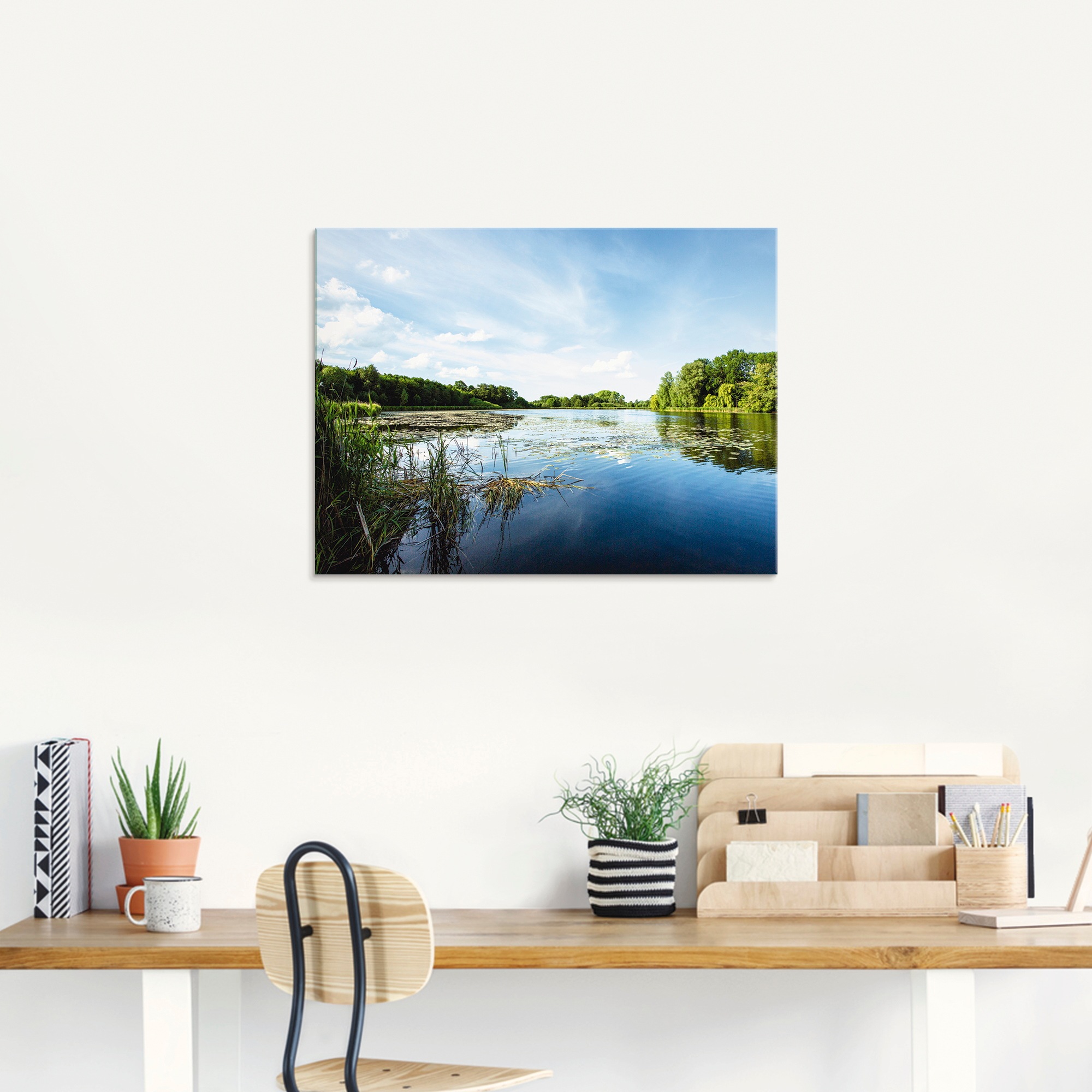 Artland Glasbild »Idylle pur«, Gewässer, (1 St.), in verschiedenen Größen