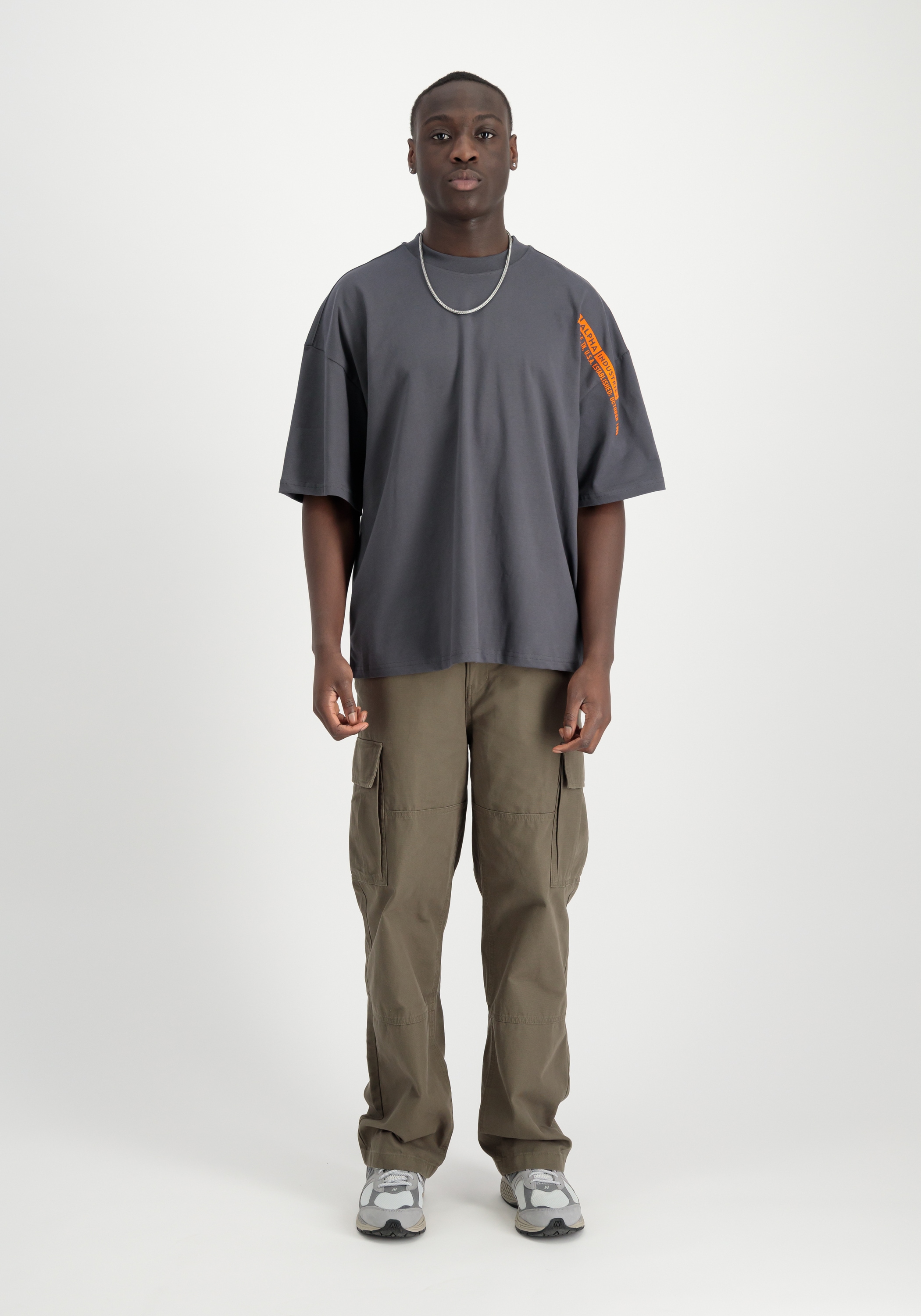 Alpha Industries T-Shirt »Flock Logo T-Shirt T-Shirt«