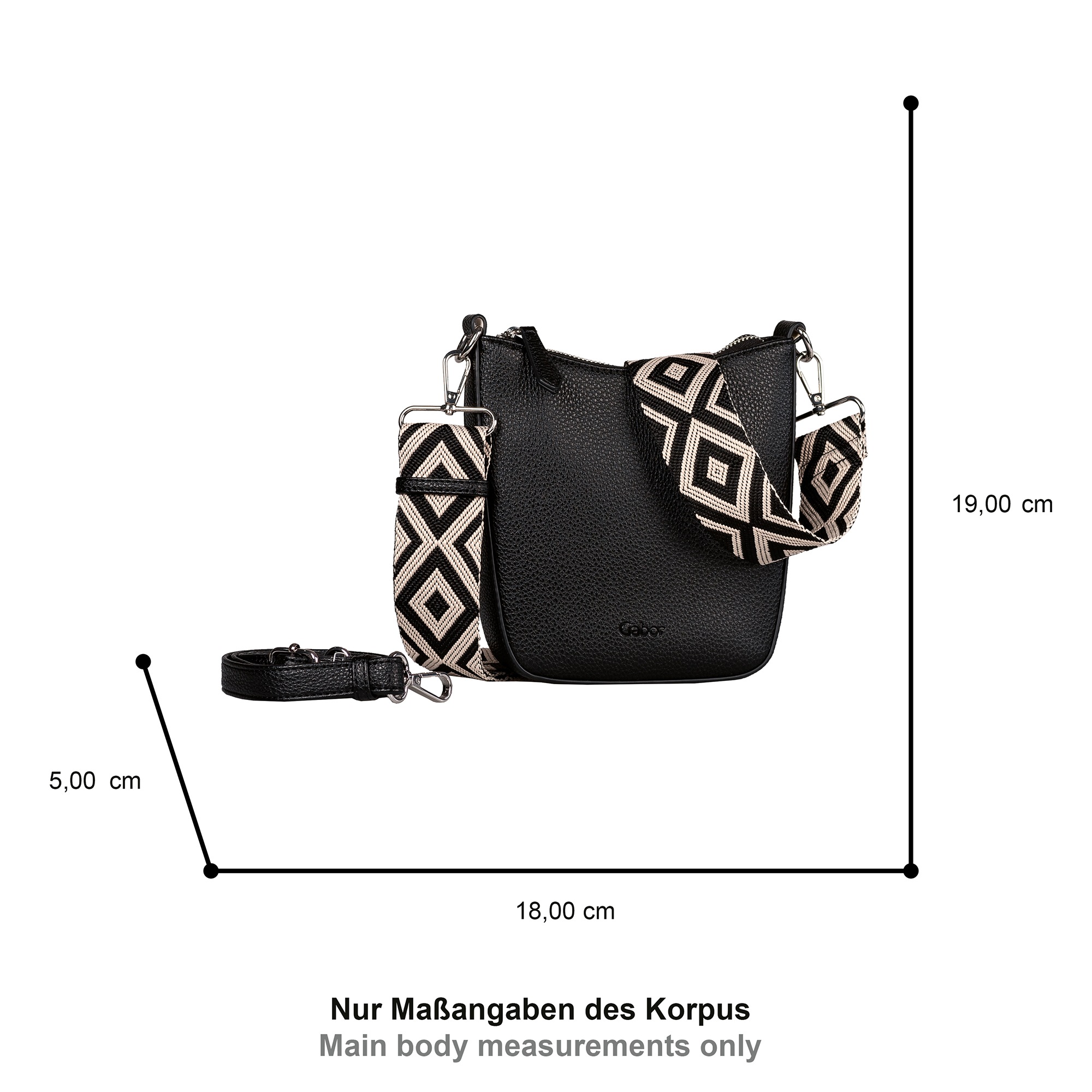 Gabor Umhängetasche "Linda" weiches Kunstleder mit elegantem Schultergurt a günstig online kaufen