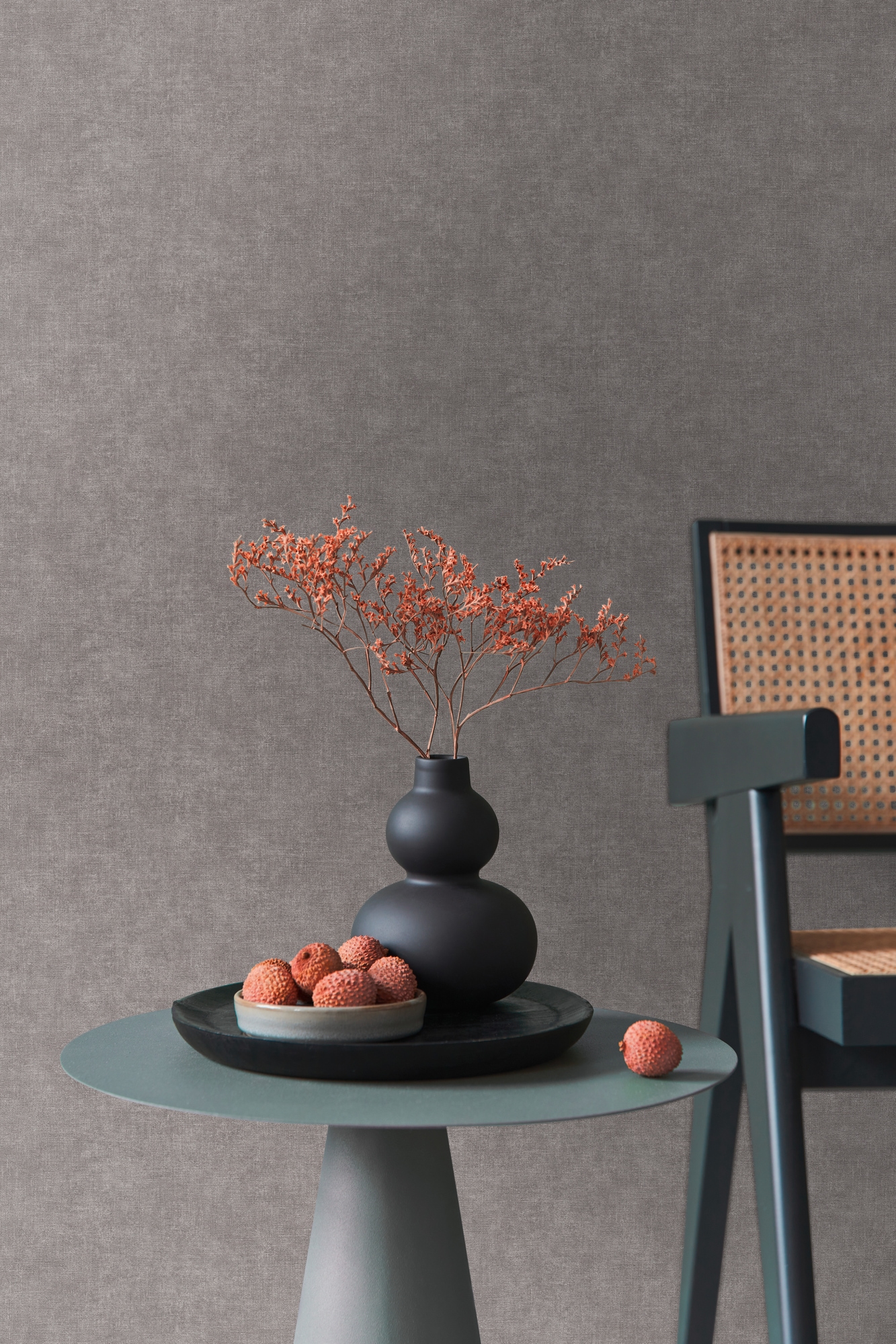 living walls "Smart Surfaces einfarbige Tapete Unitapete Struktur-Optik Landhaus" matt strukturiert Vliestapete Textil-Optik für Schlafzimmer Küche Wohnzimmer Uni Design