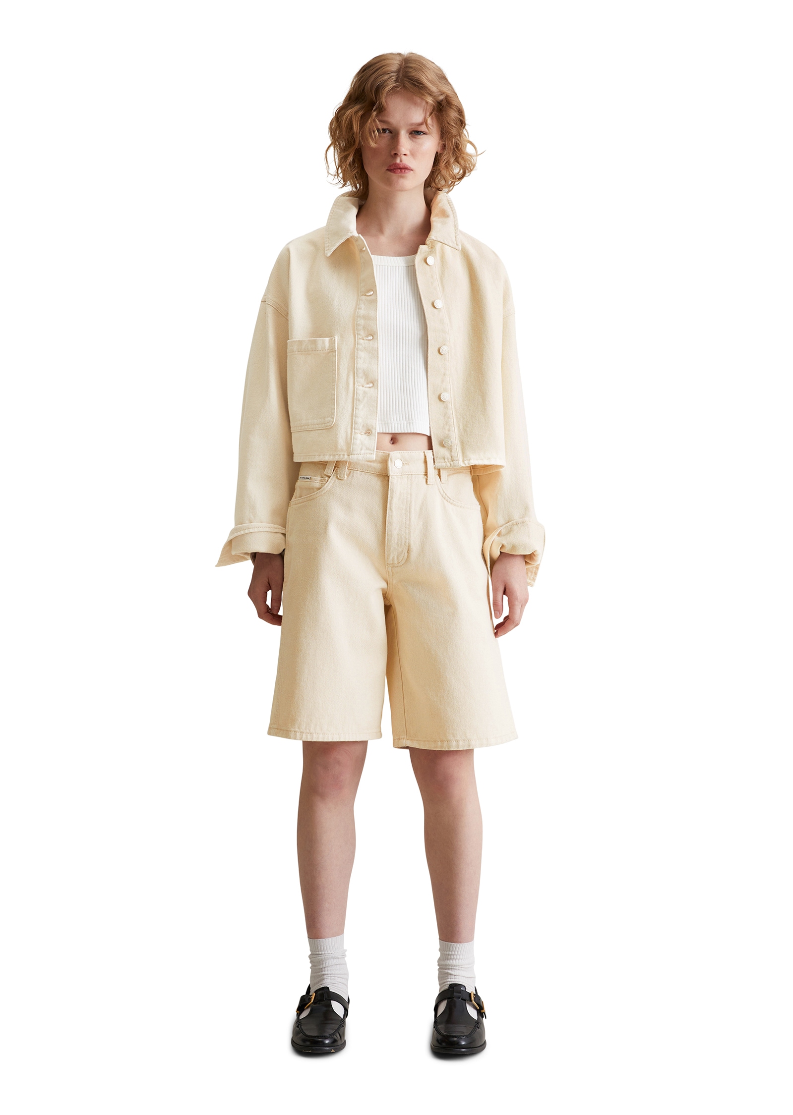 Marc O'Polo DENIM Shorts »aus Rigid Denim ohne Elasthan«
