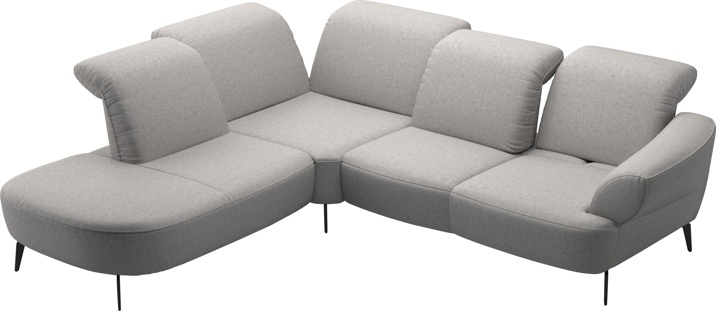 sit&more Ecksofa »Dance«, inkl.System Click&Seat und Sitztiefenverstellung