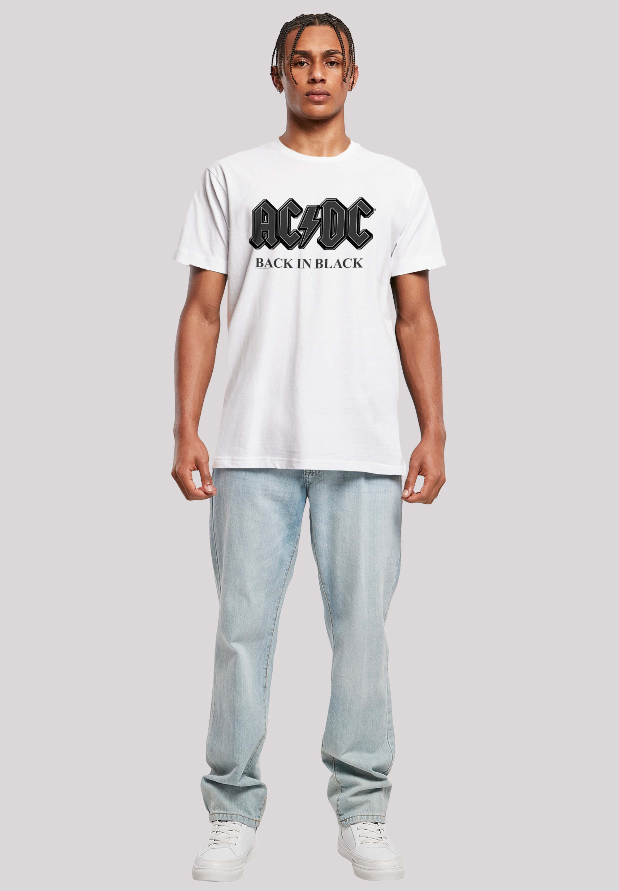 F4NT4STIC T-Shirt »ACDC Back in Black«, Premium Qualität