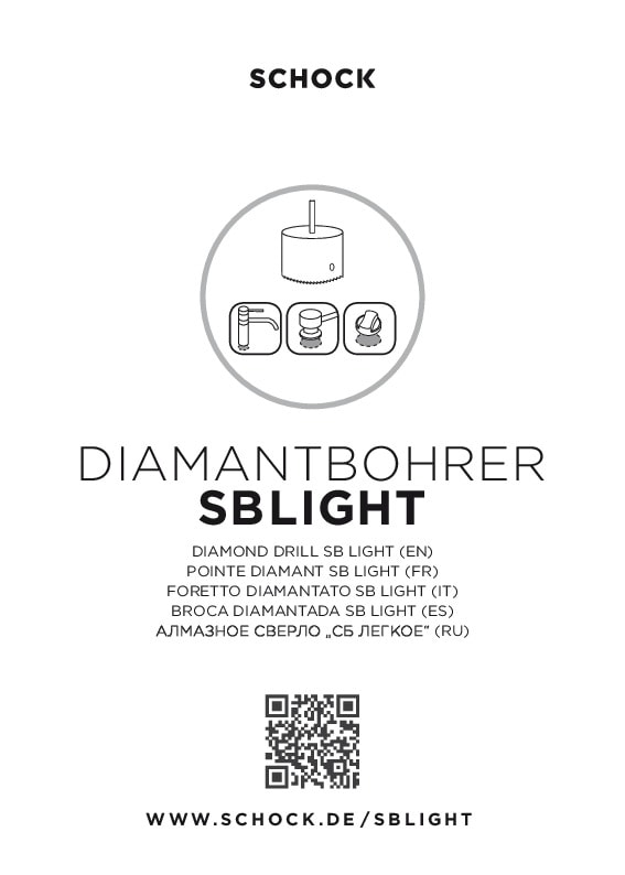 Schock Fräsbohrer »Diamantbohrer SB Light«, Ø 35mm, für Lochbohrungen bei Quarzkompositspülen