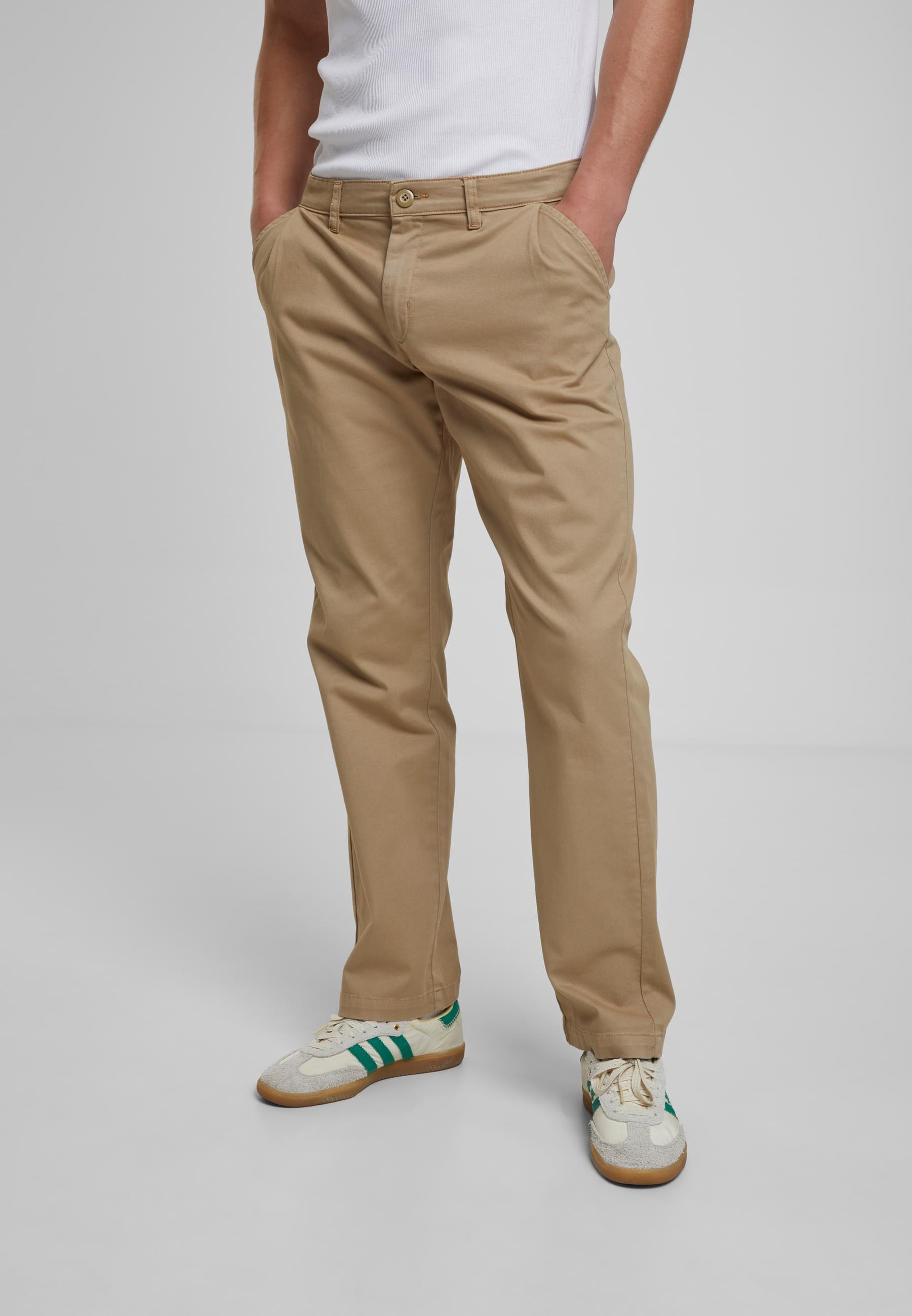 URBAN CLASSICS Stoffhose »Urban Classics Pleated Twill Pants«, (1 tlg.)