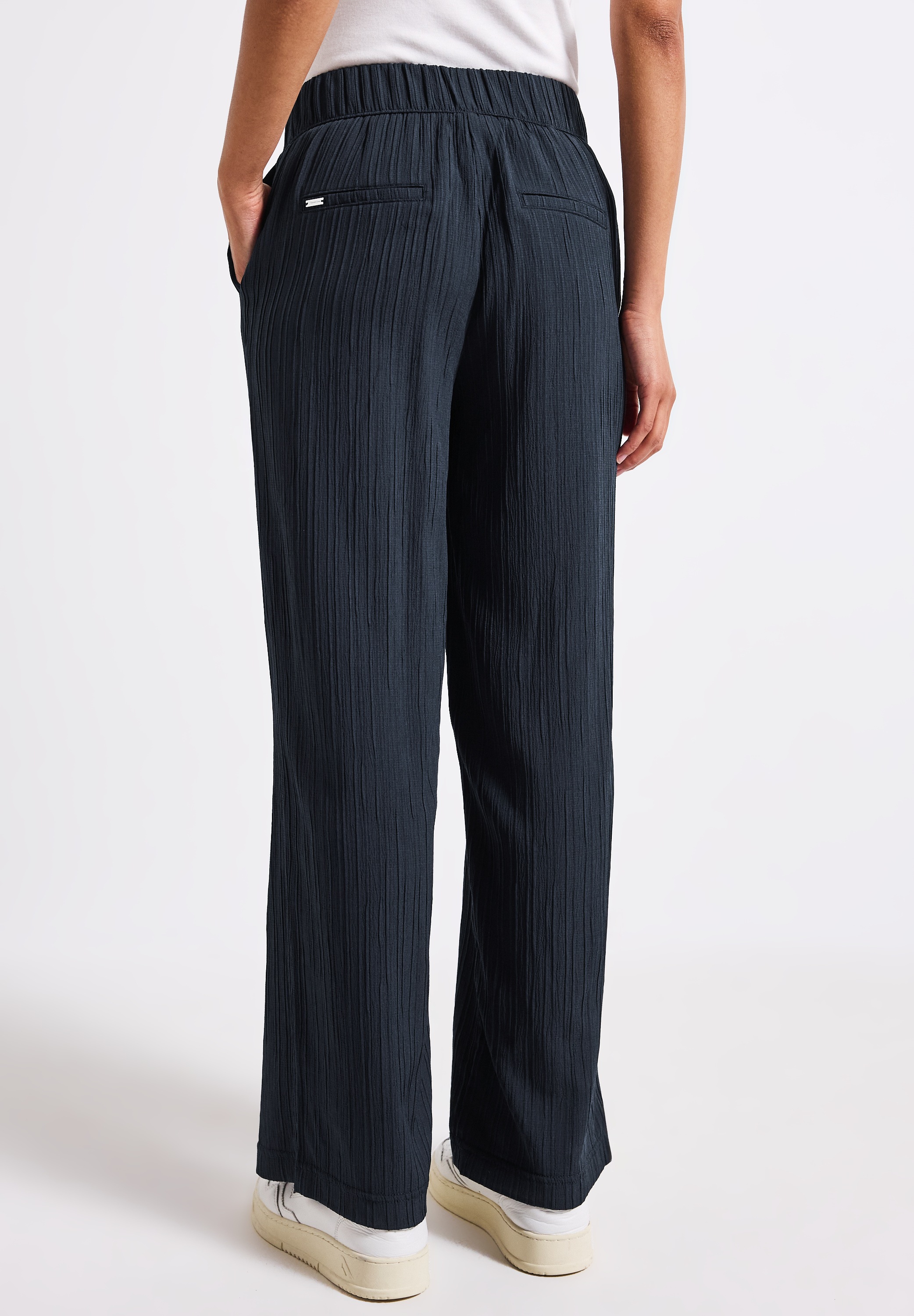 STREET ONE Stoffhose, Sommerhose mit elastischem Bund günstig online kaufen