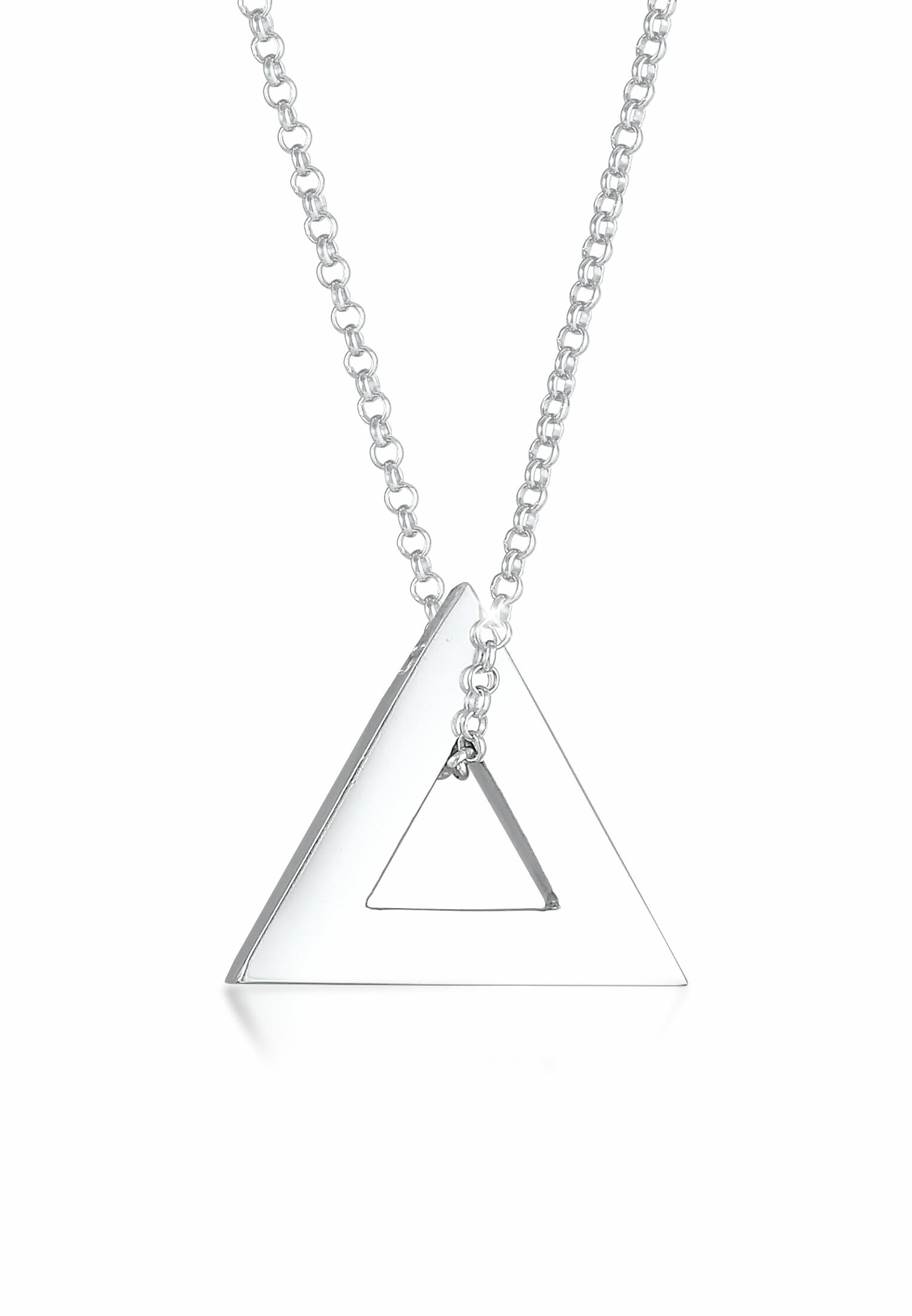 Kette mit Anhänger »Herren Erbskette Dreieck Triangle 925 Silber«
