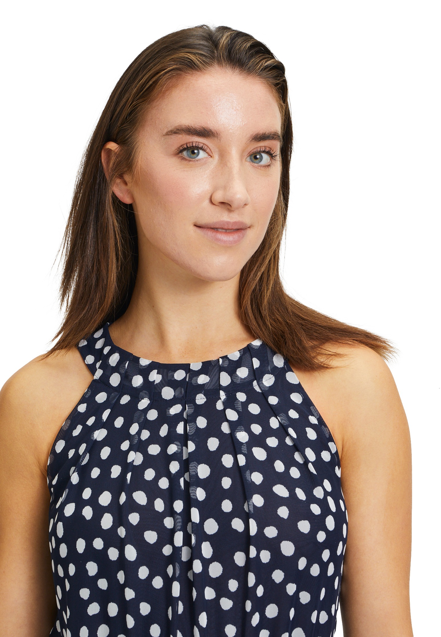 Betty&Co Neckholderkleid »Betty & Co Damen Sommerkleid Neckholder Kleid ohne Arm«, Nahtführung