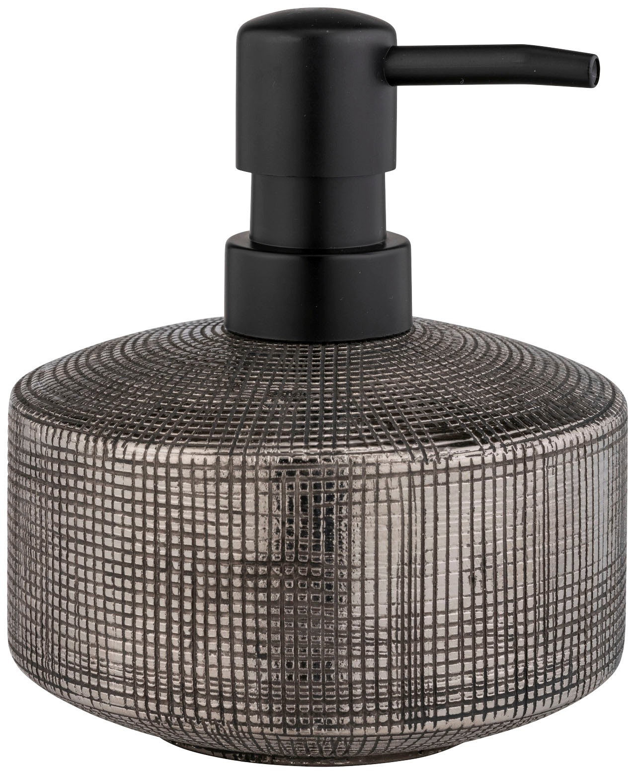 WENKO Seifenspender »Rivara«, (1 tlg.), Silber, Keramik, 400 ml