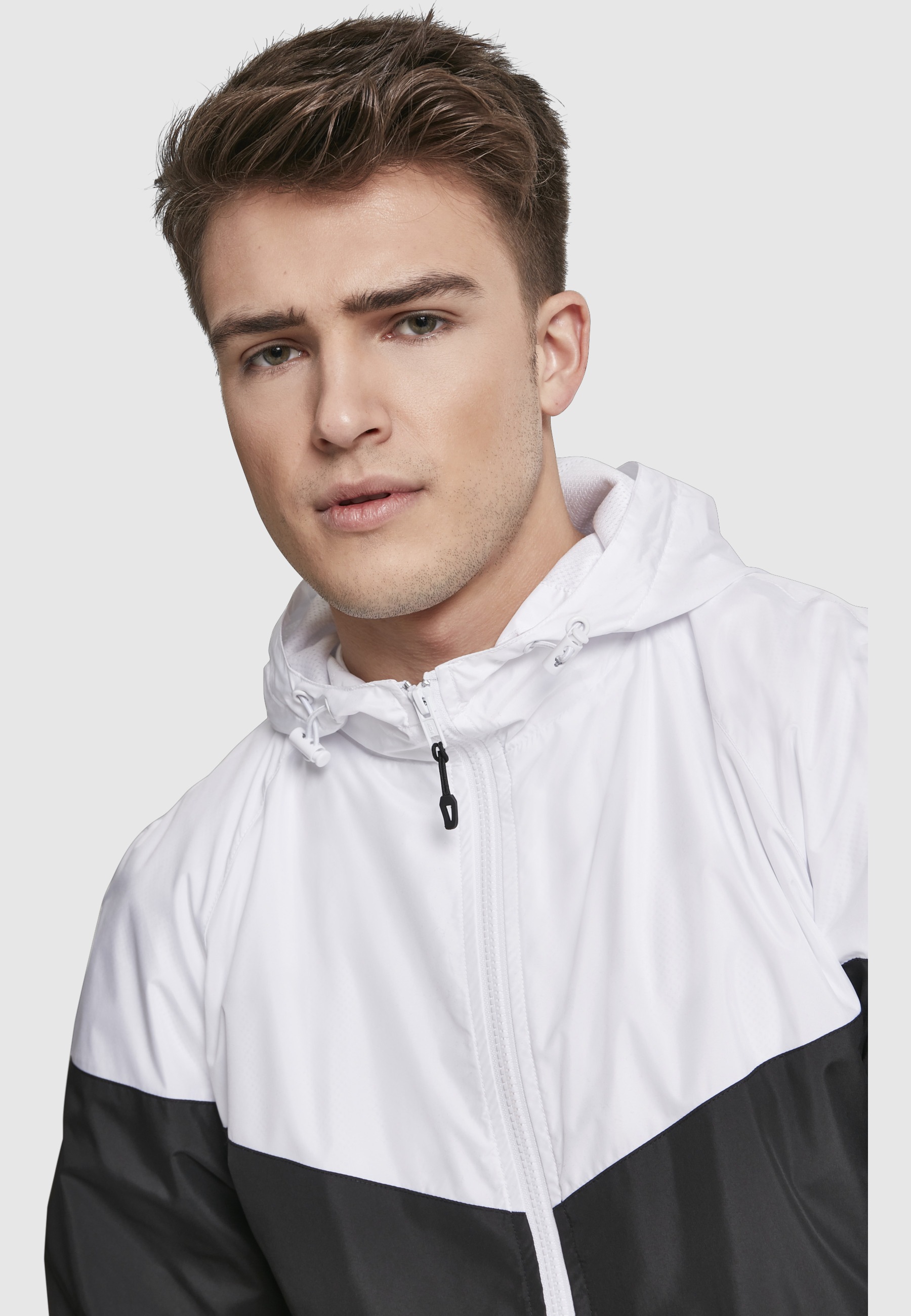 URBAN CLASSICS Allwetterjacke »Urban Classics Herren 2-Tone Tech Windrunner« 1 Stk. tlg. mit Kapuze