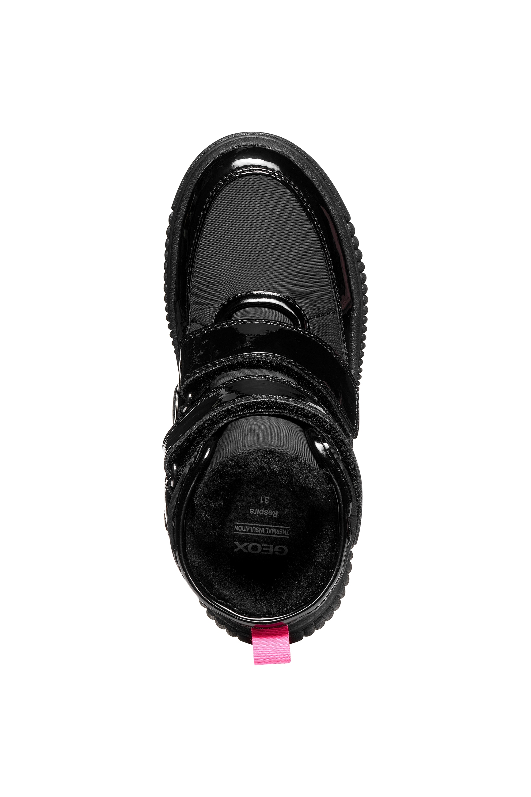 Geox Winterboots »J LAQUINNY GIRL B AB«  Klettboots, Winterstiefel mit Warmfutter, Größenschablone zum Download