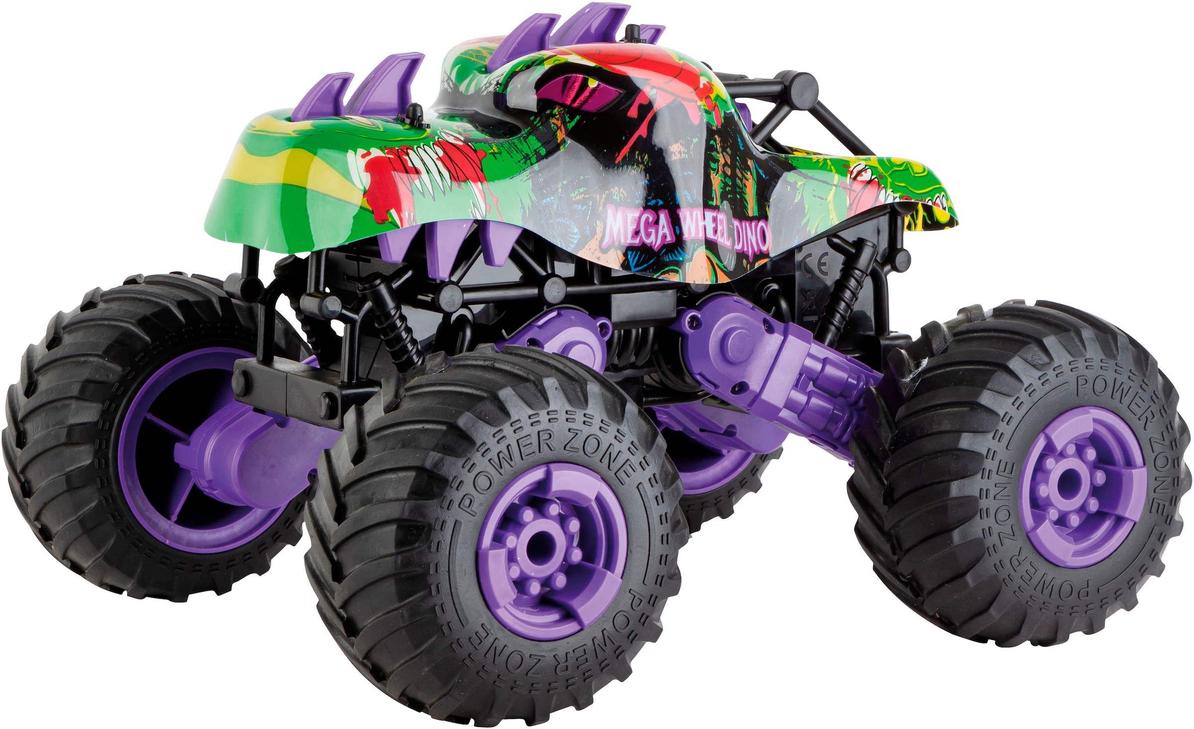 RC-Monstertruck »Carrera® RC, Mega Wheel Dino, 2,4 GHz«, mit LED-Kabel