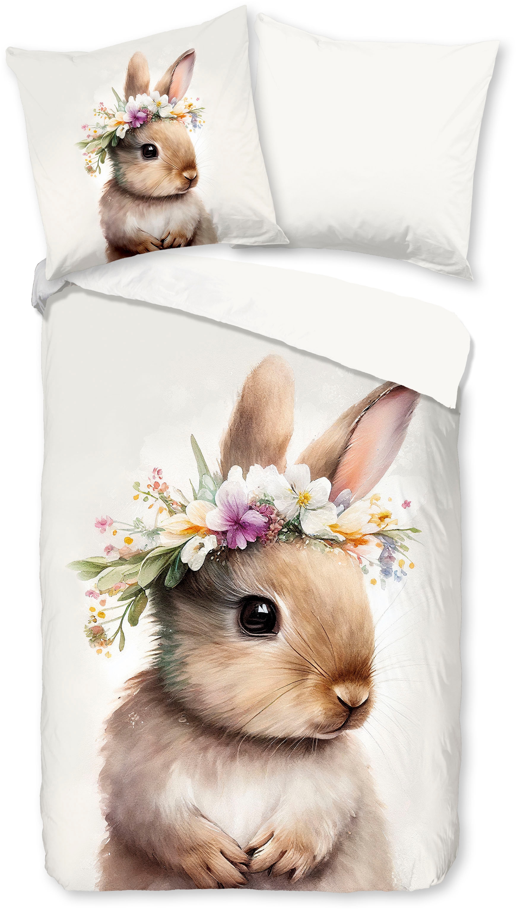 PURE luxury collection Kinderbettwäsche "Evi" 2 Stk. tlg. Mikrofaser, 135x2 günstig online kaufen
