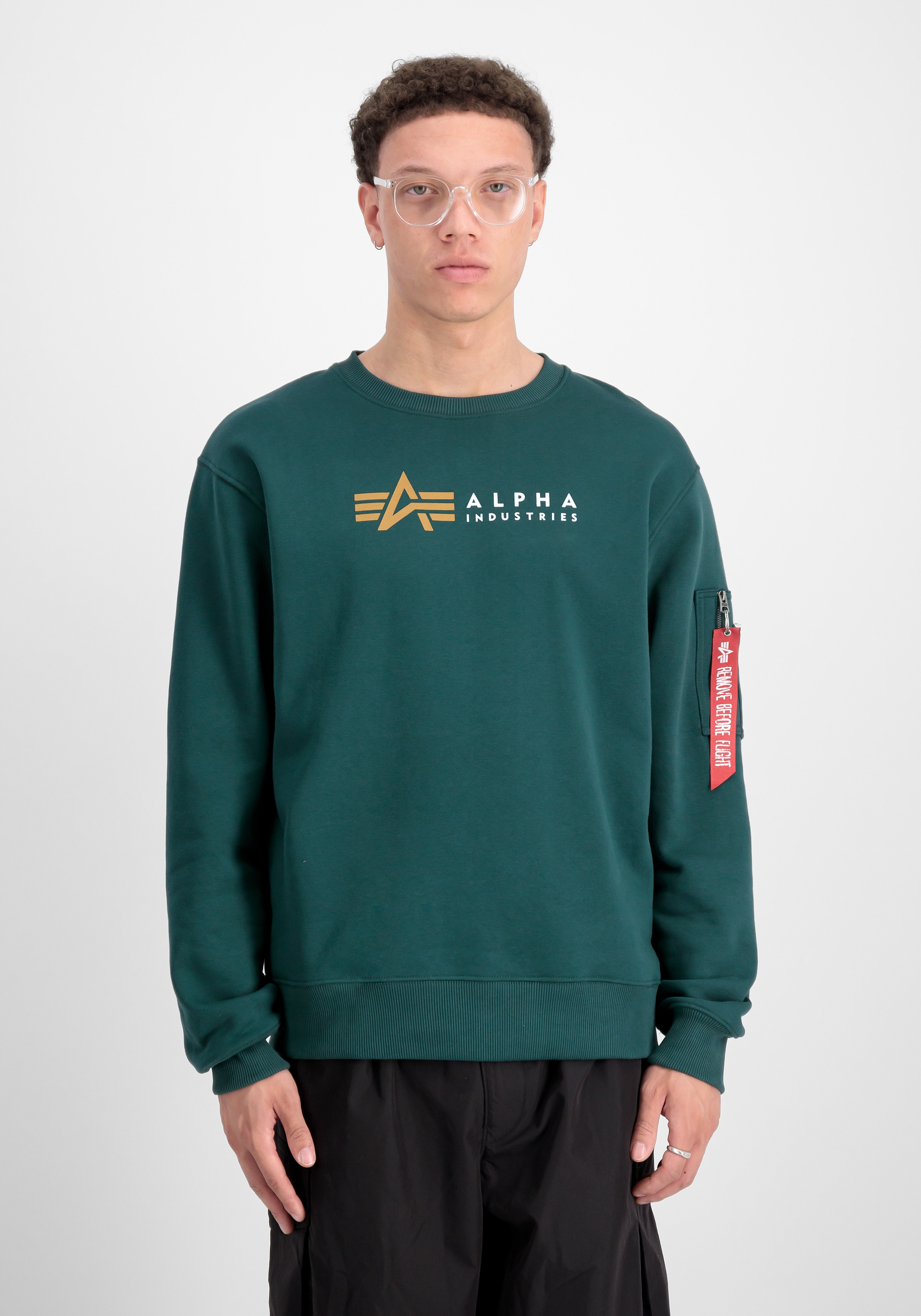 Alpha Industries Sweater "Alpha Label Sweatshirt" günstig online kaufen
