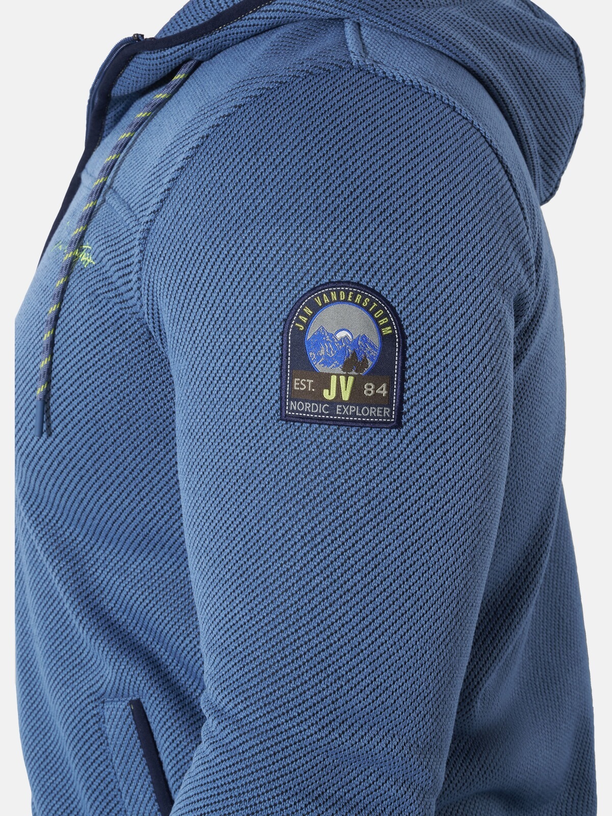 Jan Vanderstorm Kapuzensweatjacke »Strickfleecejacke AHARE«