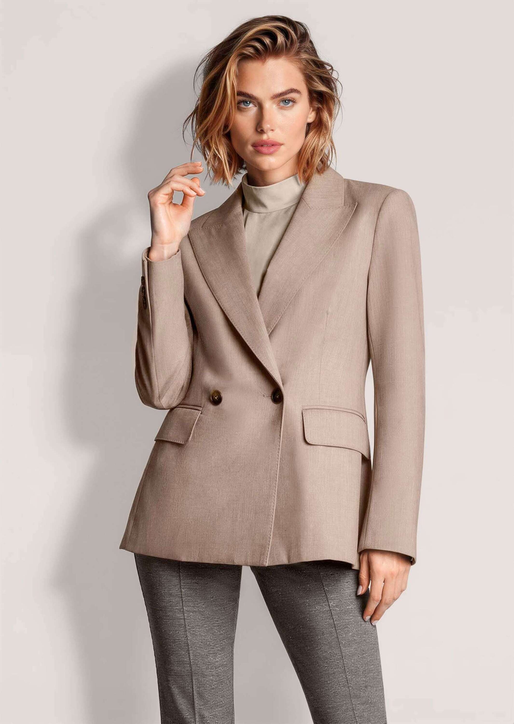 MADELEINE Jackenblazer »Blazer Doppelreiher-Blazer mit Zierstich«