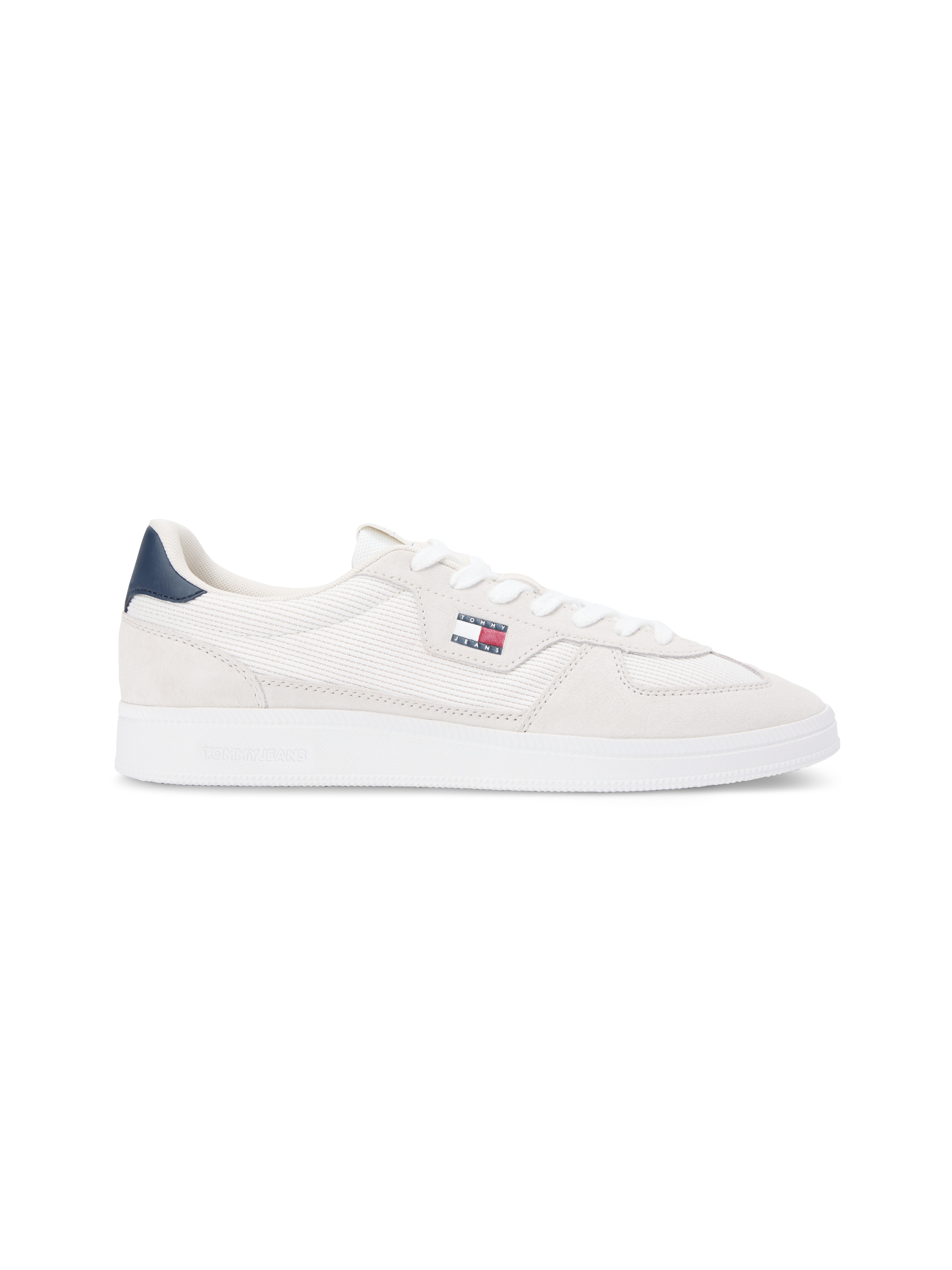 Tommy Jeans Sneaker »THE GREENWICH EDGE MIX MATERIAL«  Freizeitschuh, Schnürer, Halbschuh im angesagten Retro-Look