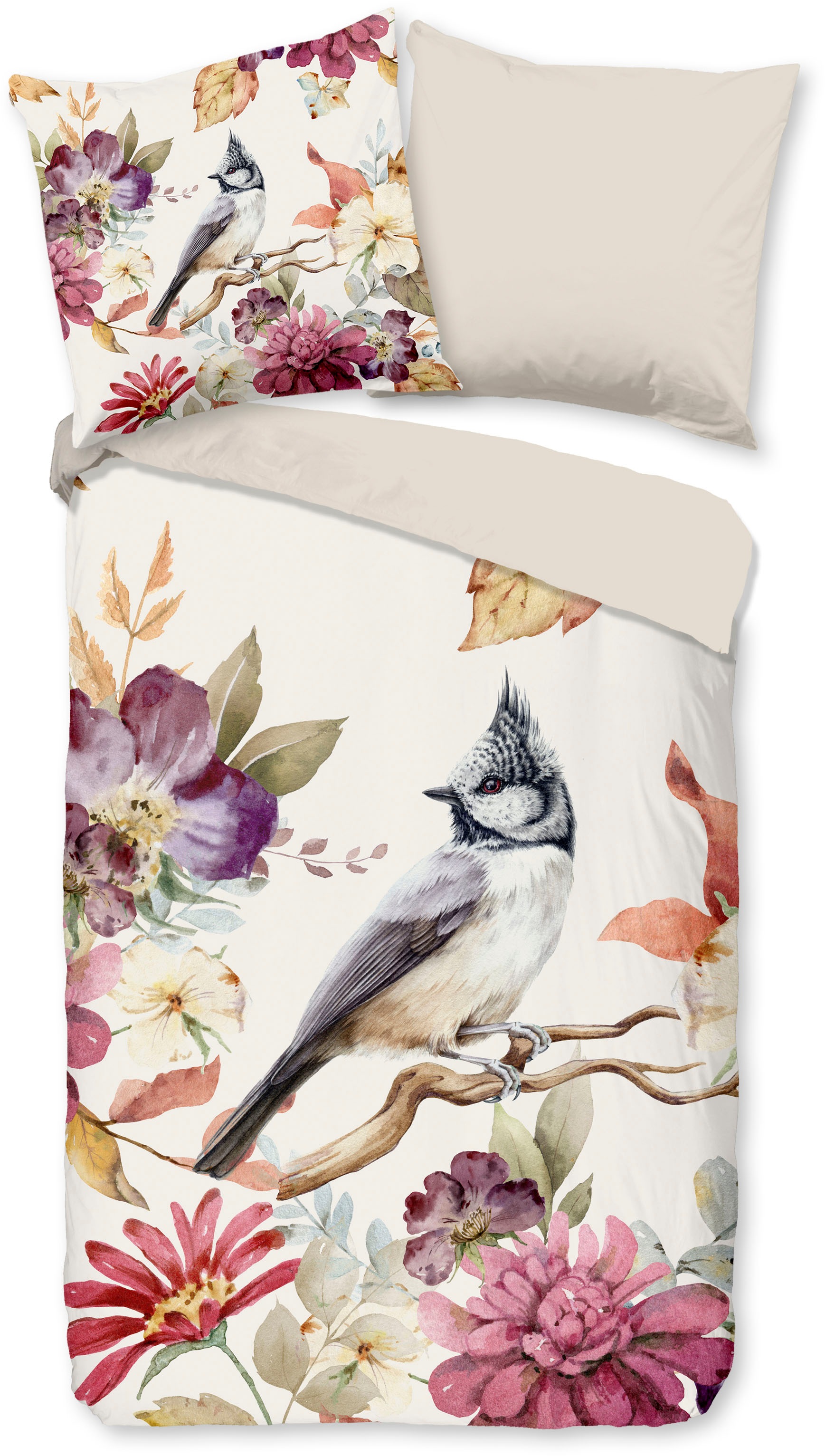 good morning Wendebettwäsche "Inga" 2 Stk. tlg. 100% Baumwolle, 135x200, Re günstig online kaufen