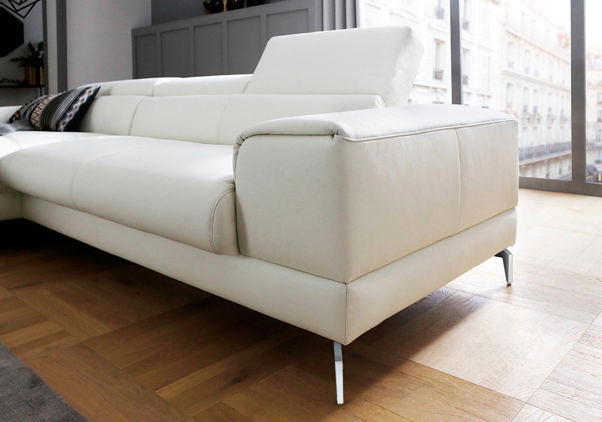 Thumbnail - W.SCHILLIG Ecksofa "piedroo, Designsofa mit tollem Sitzkomfort, bequem und elegant, L-Form", Kopfteilverstellung, wahlwe...