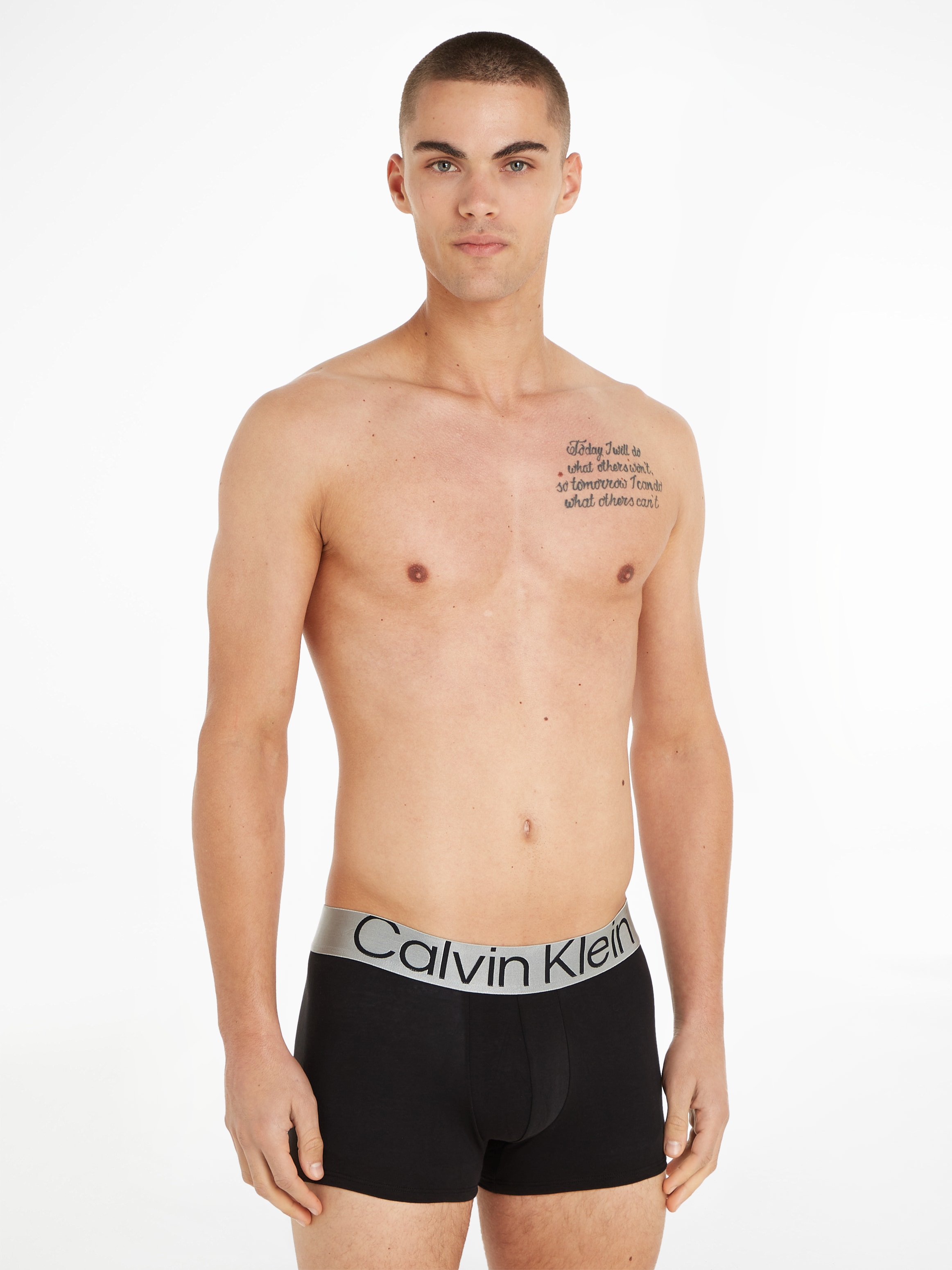 Calvin Klein Underwear Trunk, (Packung, 3 St., 3er-Pack), mit breitem elastischem Bund