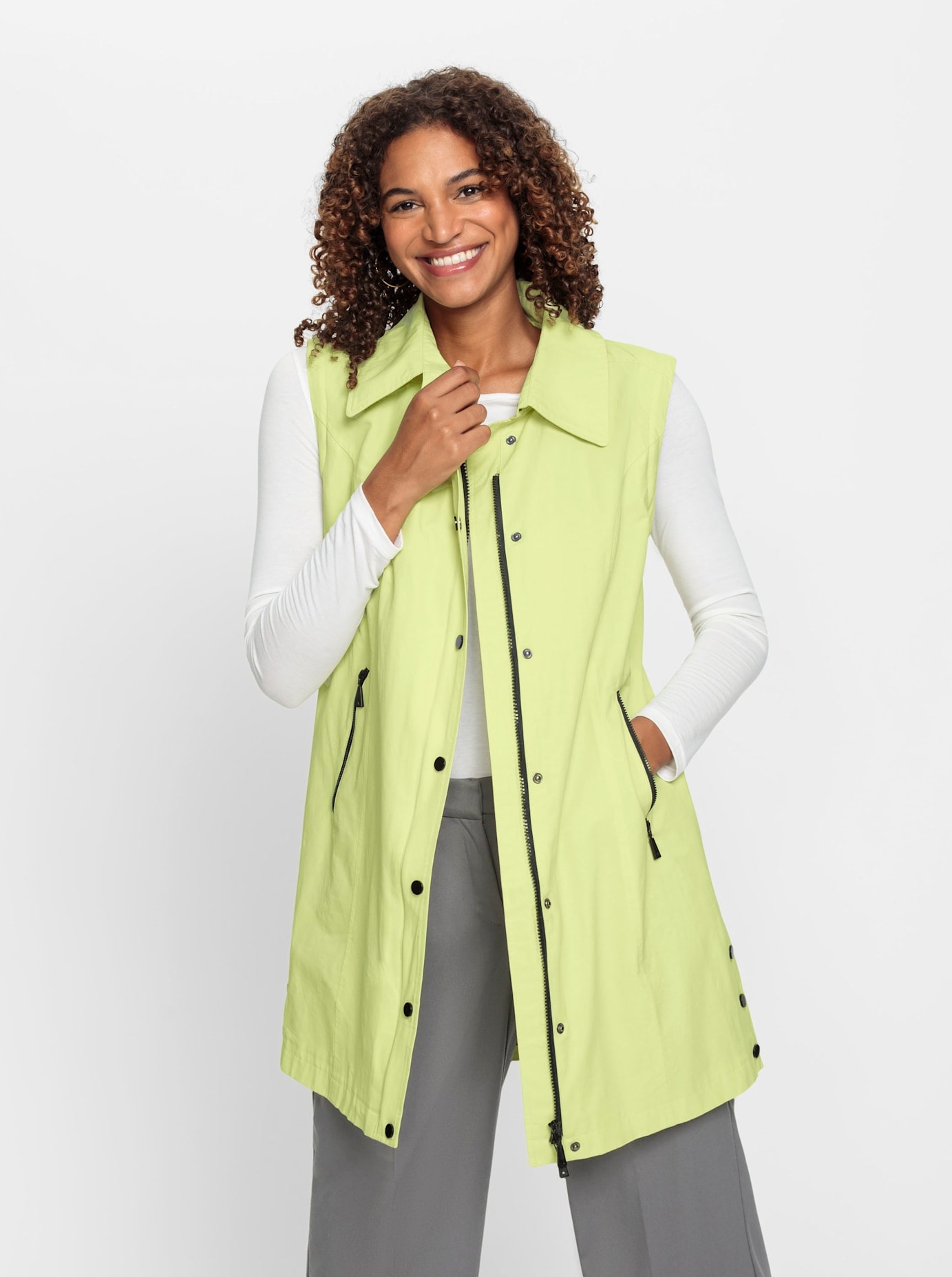 Casual Looks Langjacke, mit Kapuze