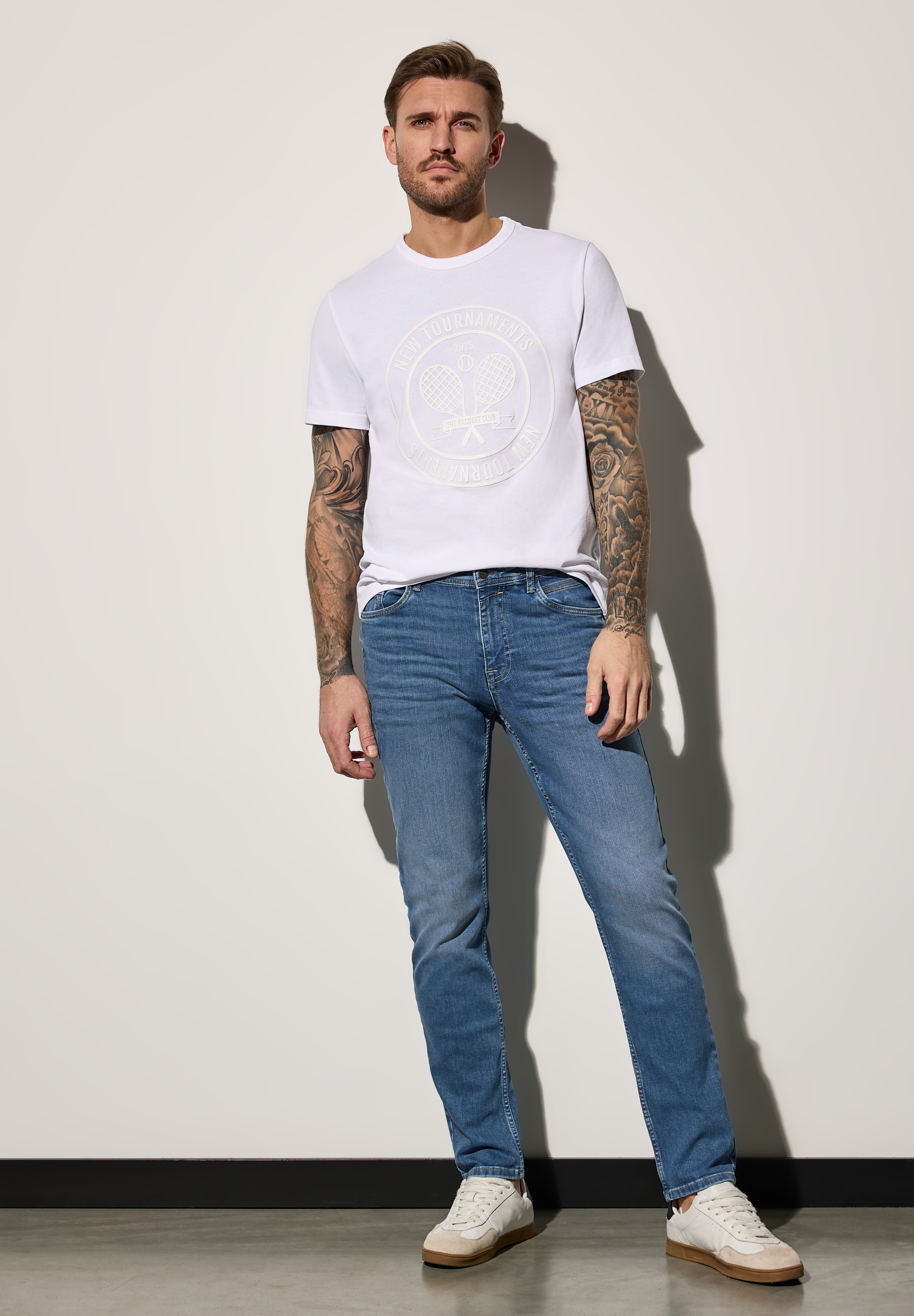 STREET ONE MEN Slim-fit-Jeans, Middle Waist