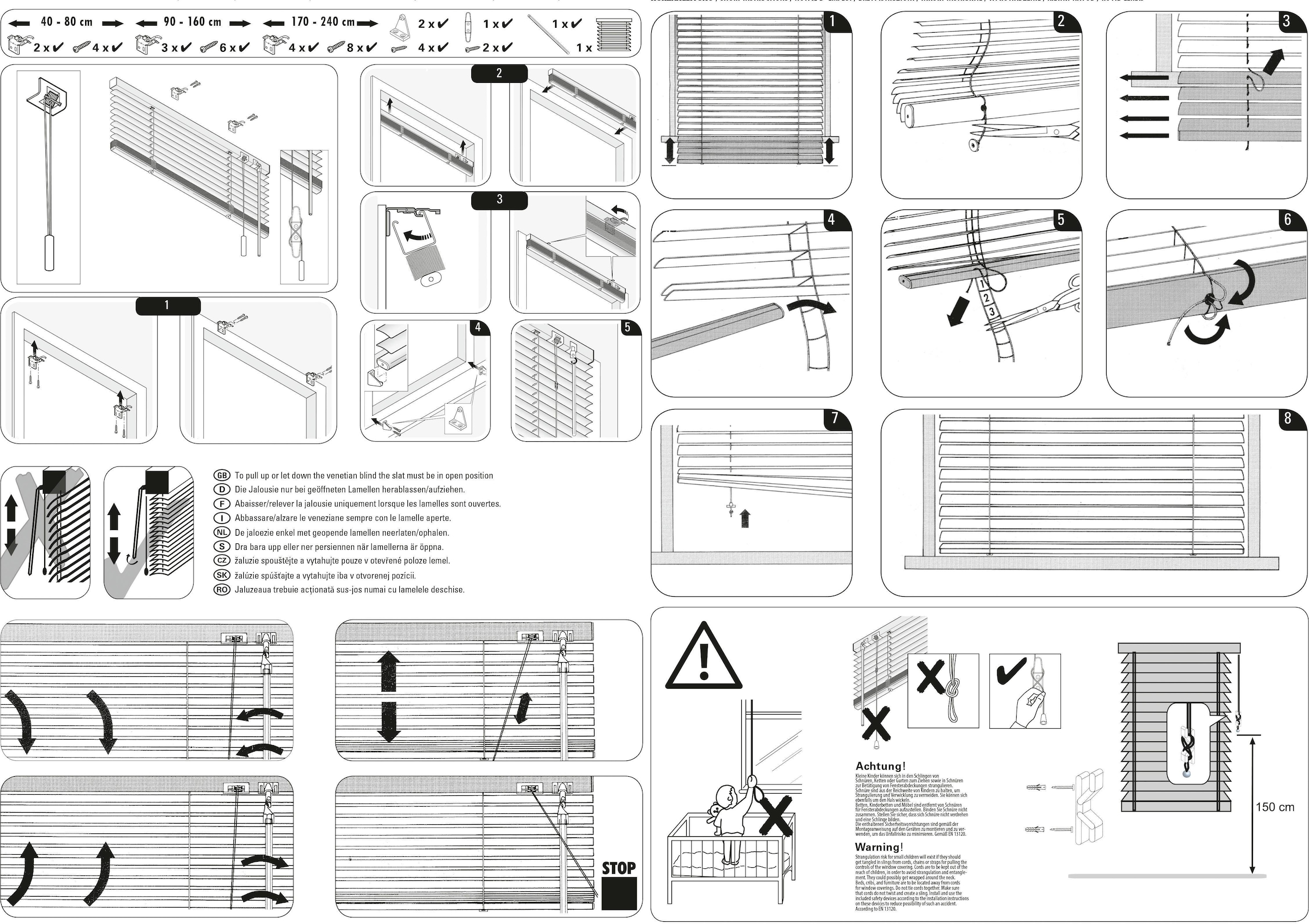 GARDINIA Jalousie »Aluminium-Jalousie 25 mm«, | auf farblich BAUR St.), (1 Jalousiebänder passend Rechnung