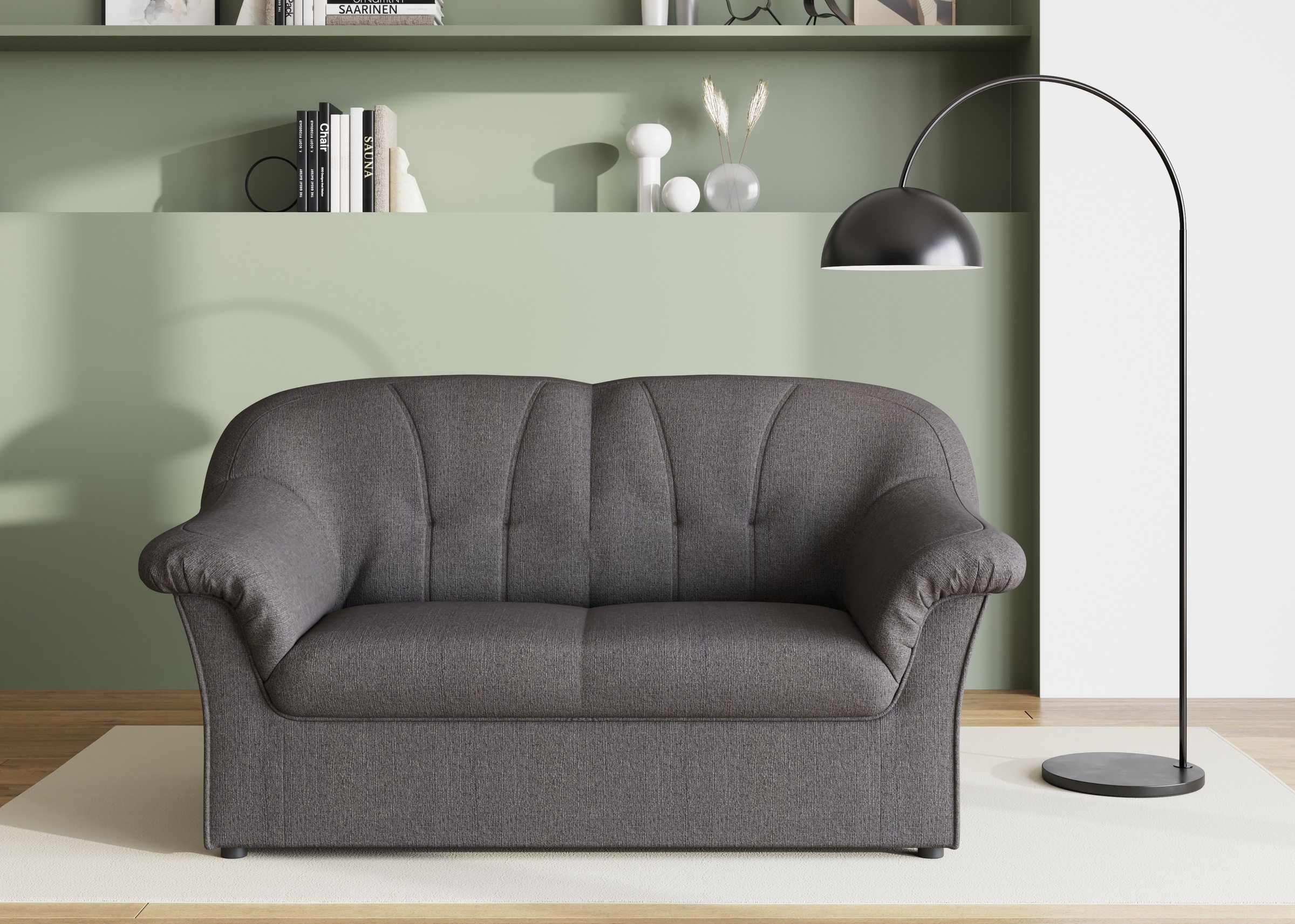 DOMO collection 2-Sitzer "Pegnitz für kleine Räume, Breite 155cm,", zeitlos günstig online kaufen