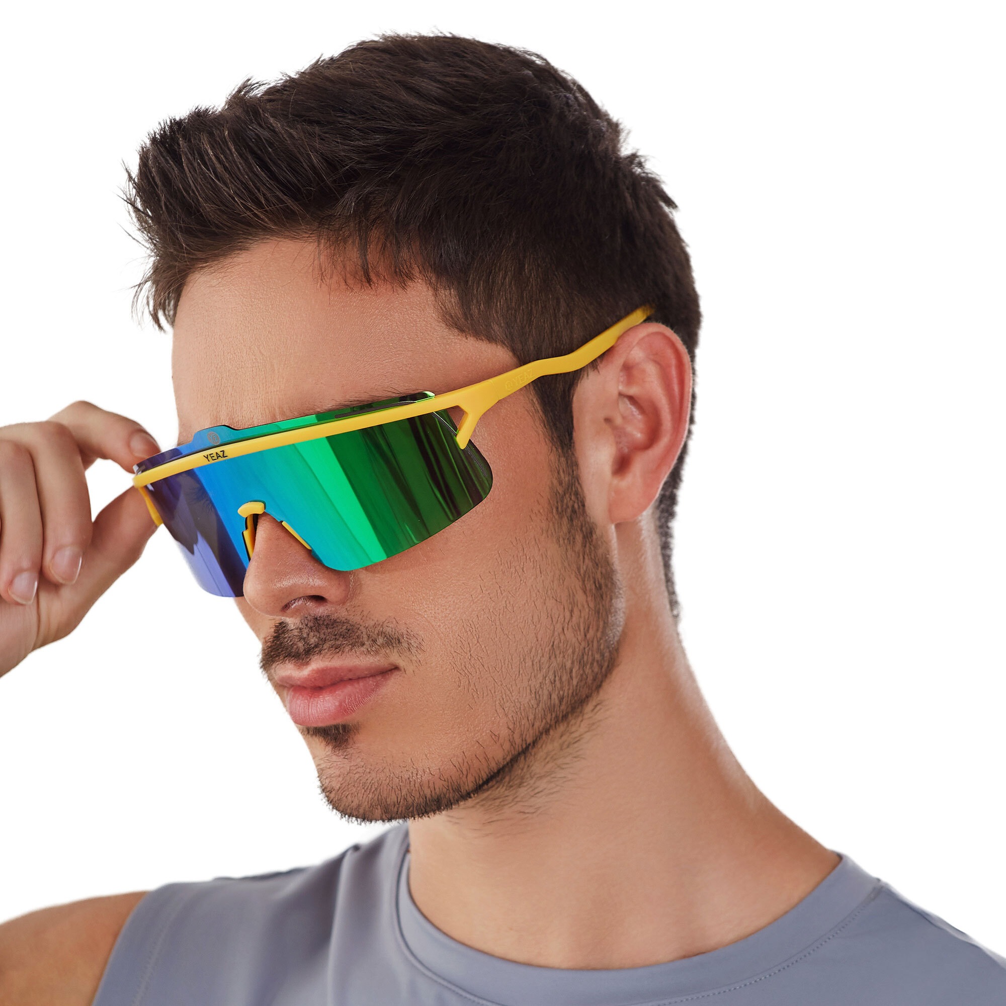 YEAZ Sportbrille »Sport-Sonnenbrille Black/Silver SUNSHADE«