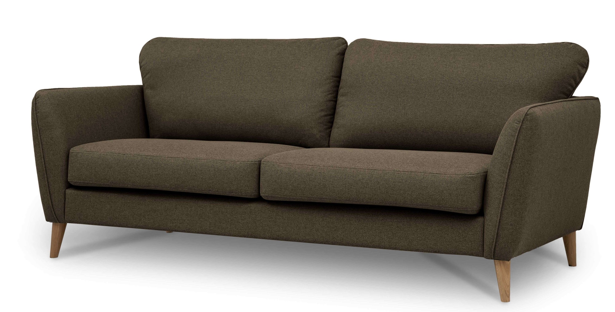 Home affaire 3-Sitzer »MARSEILLE Sofa 206 cm«, mit Massivholzbeinen aus Eiche, verschiedene Bezüge und Farbvarianten