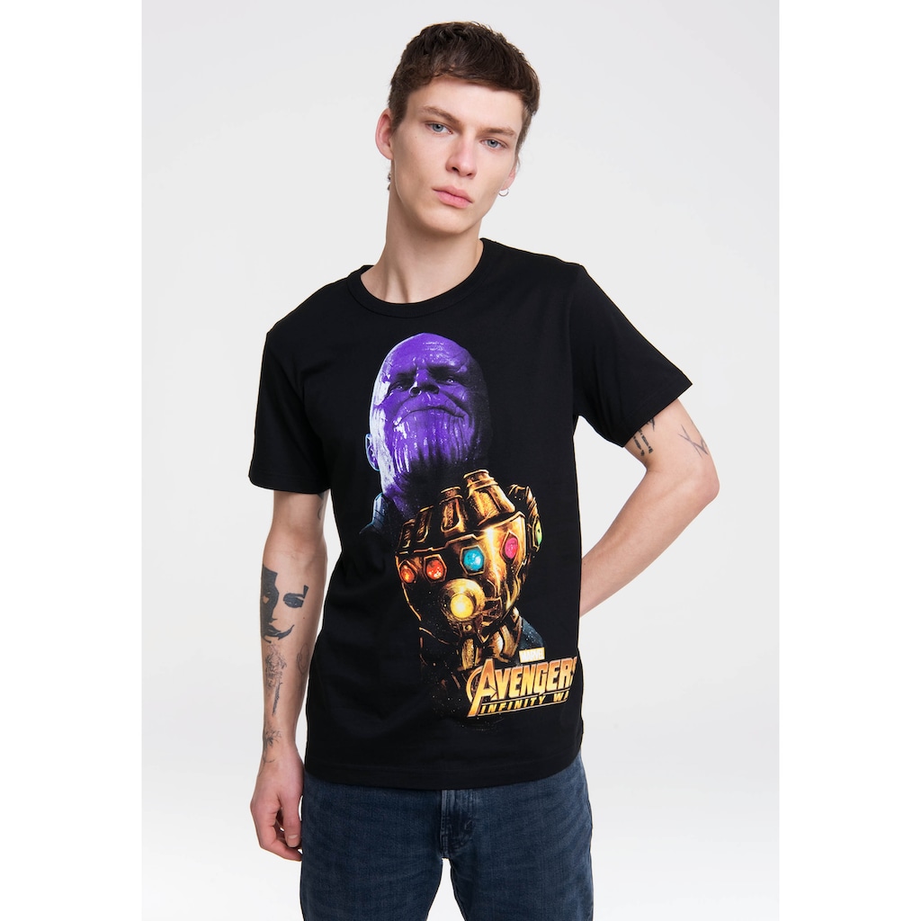 LOGOSHIRT T-Shirt »Marvel Thanos« mit Thanos-Print