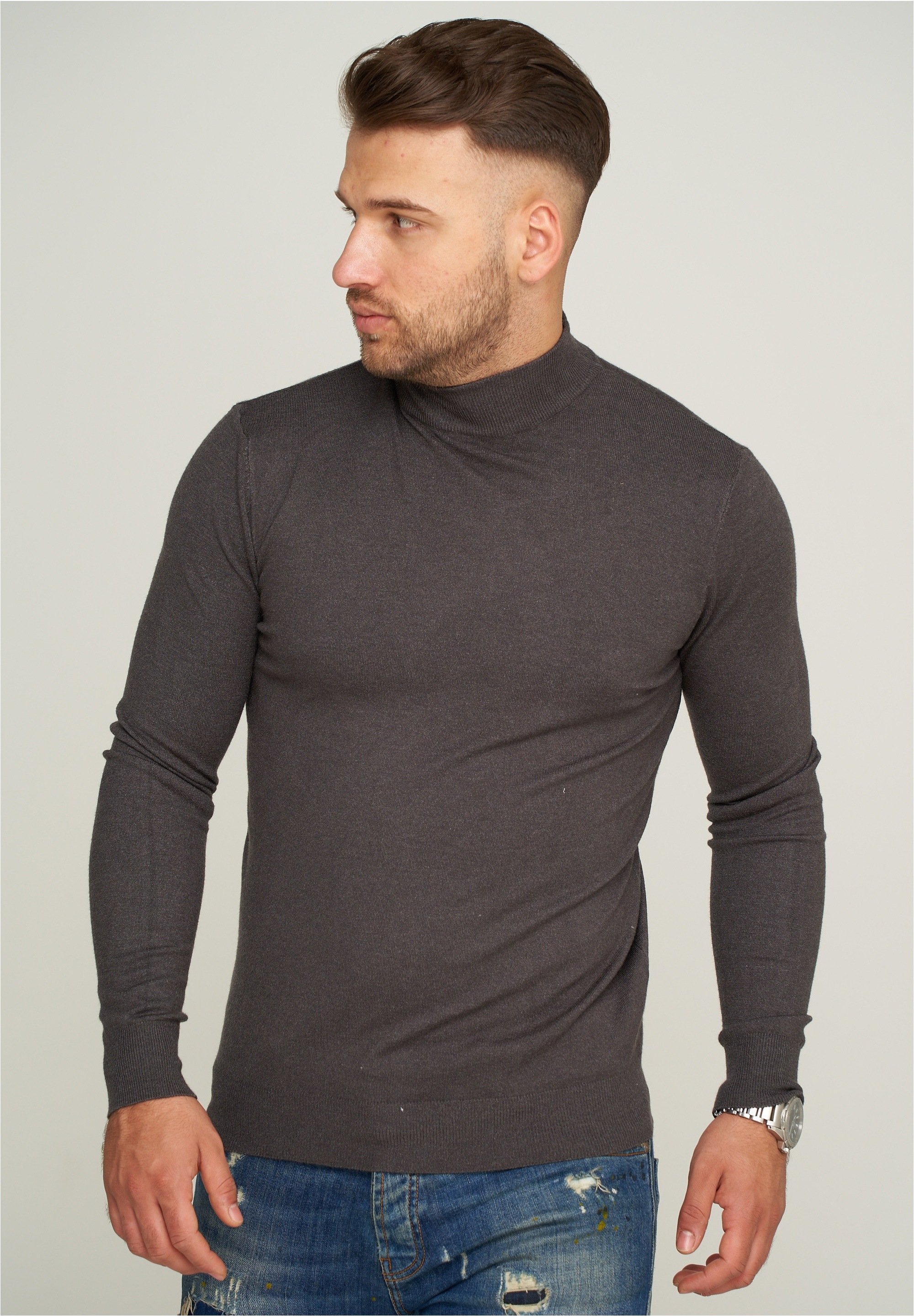 behype Strickpullover "MKBONI", mit kurzem Stehkragen günstig online kaufen