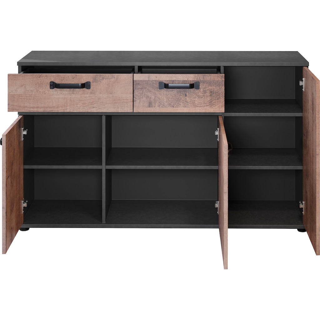 trendteam Sideboard »Stripe«, Breite 142 cm