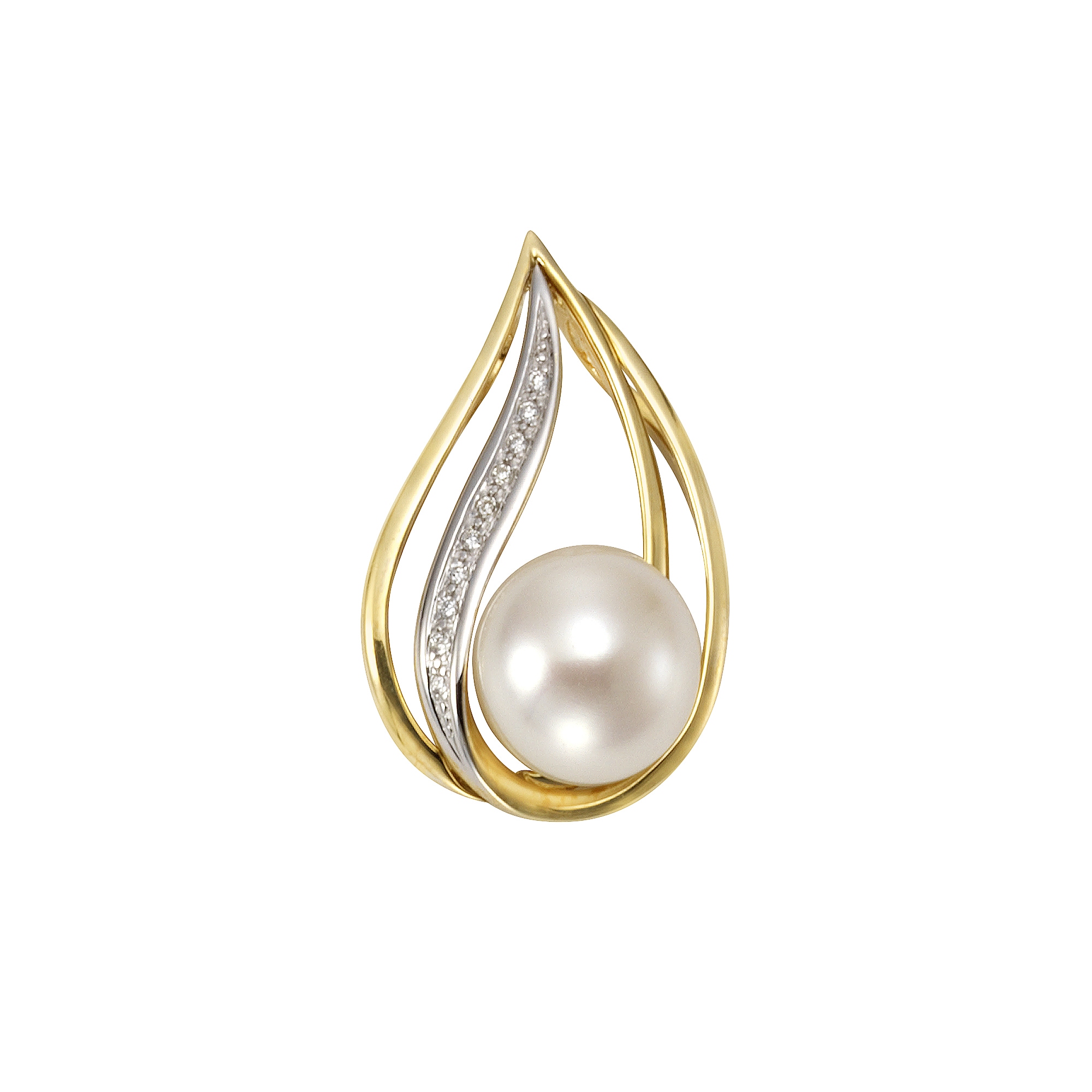 Brillanten« »585/- BAUR Kette Perle Anhänger mit Orolino kaufen online | Gelbgold