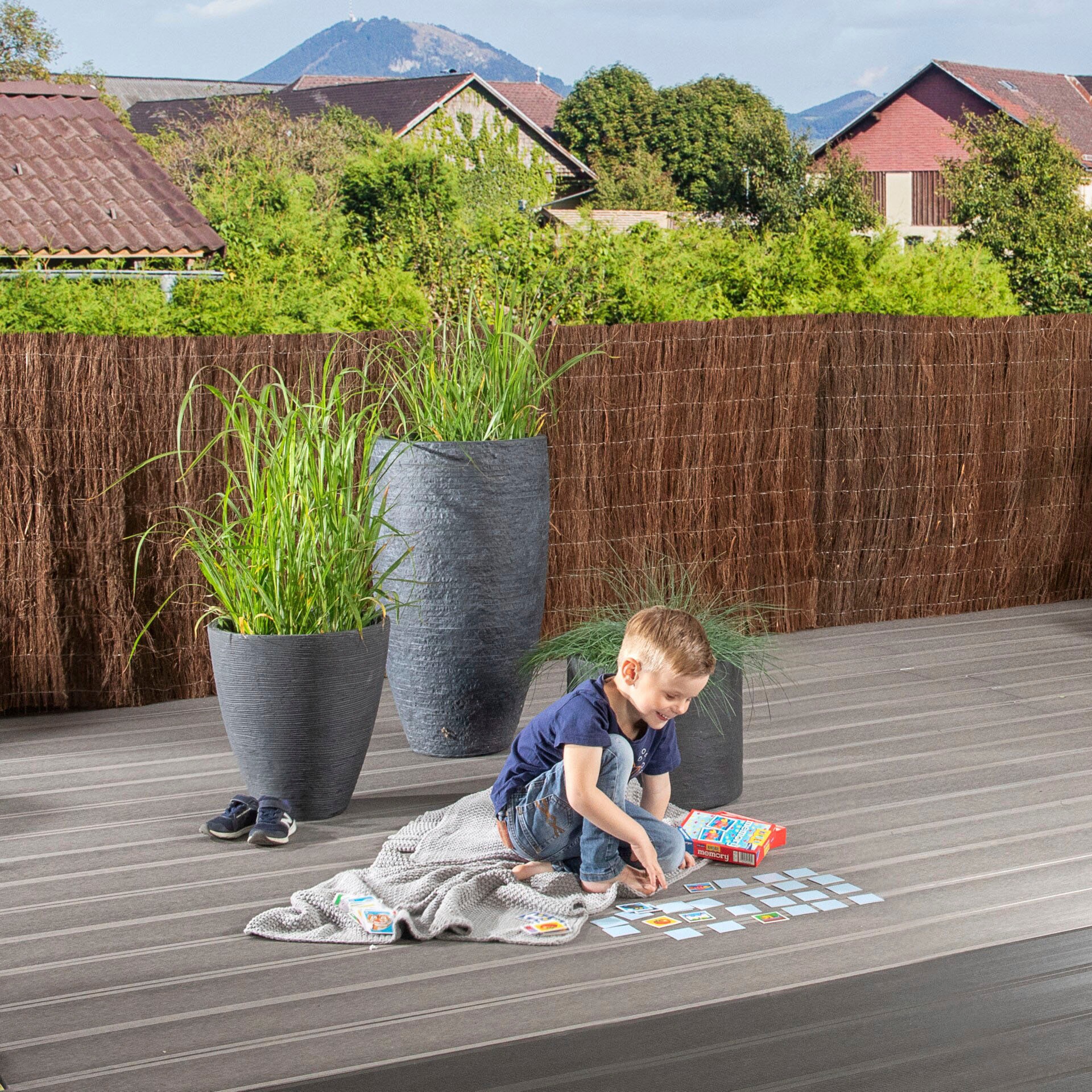 Windhager Sichtschutzzaunmatten, naturbelassenes Heidekraut, L: 3 m