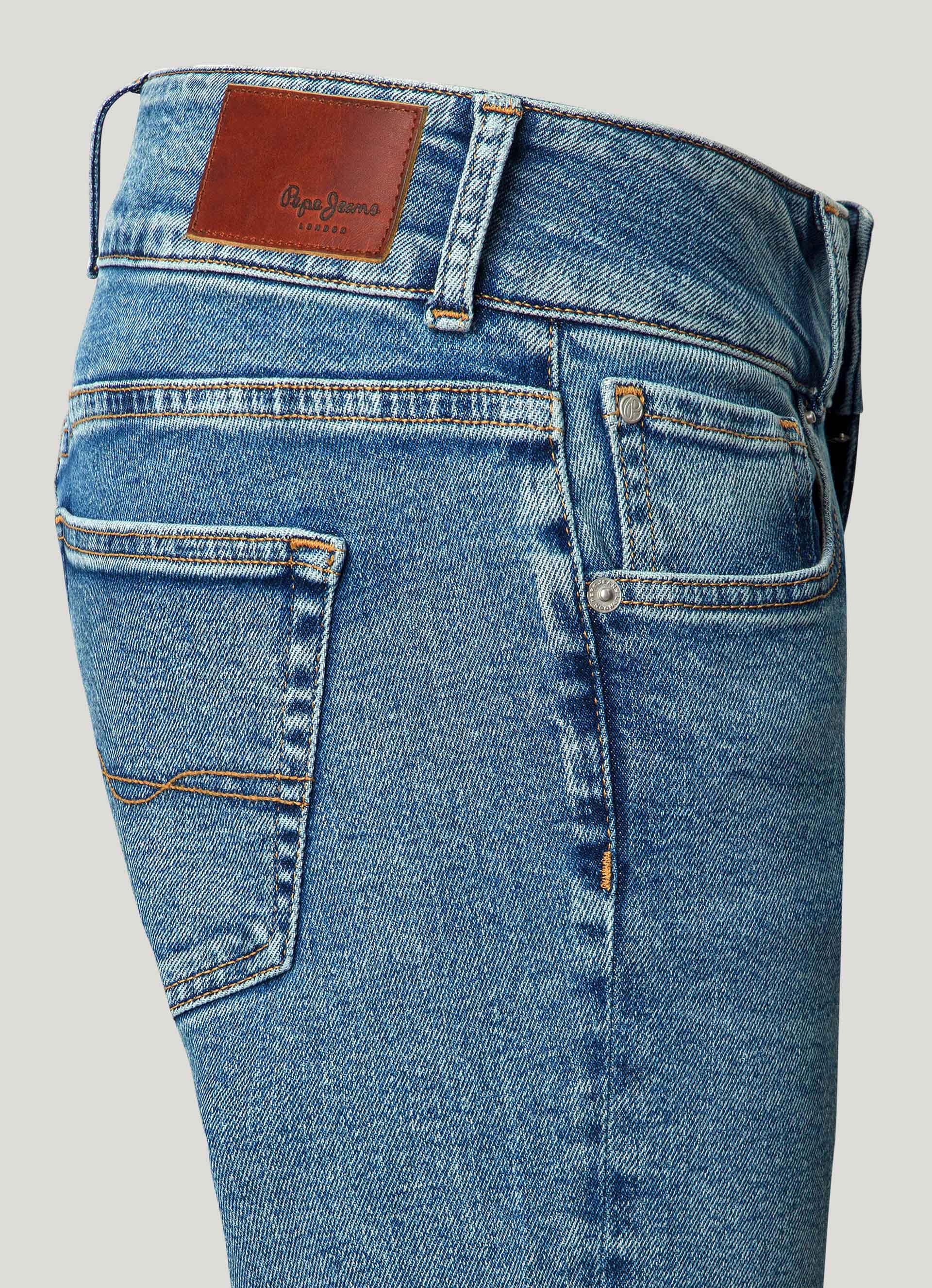 Pepe Jeans Gerade Jeans »STRAIGHT JEANS LW«, mit doppeltem Knopfverschluss