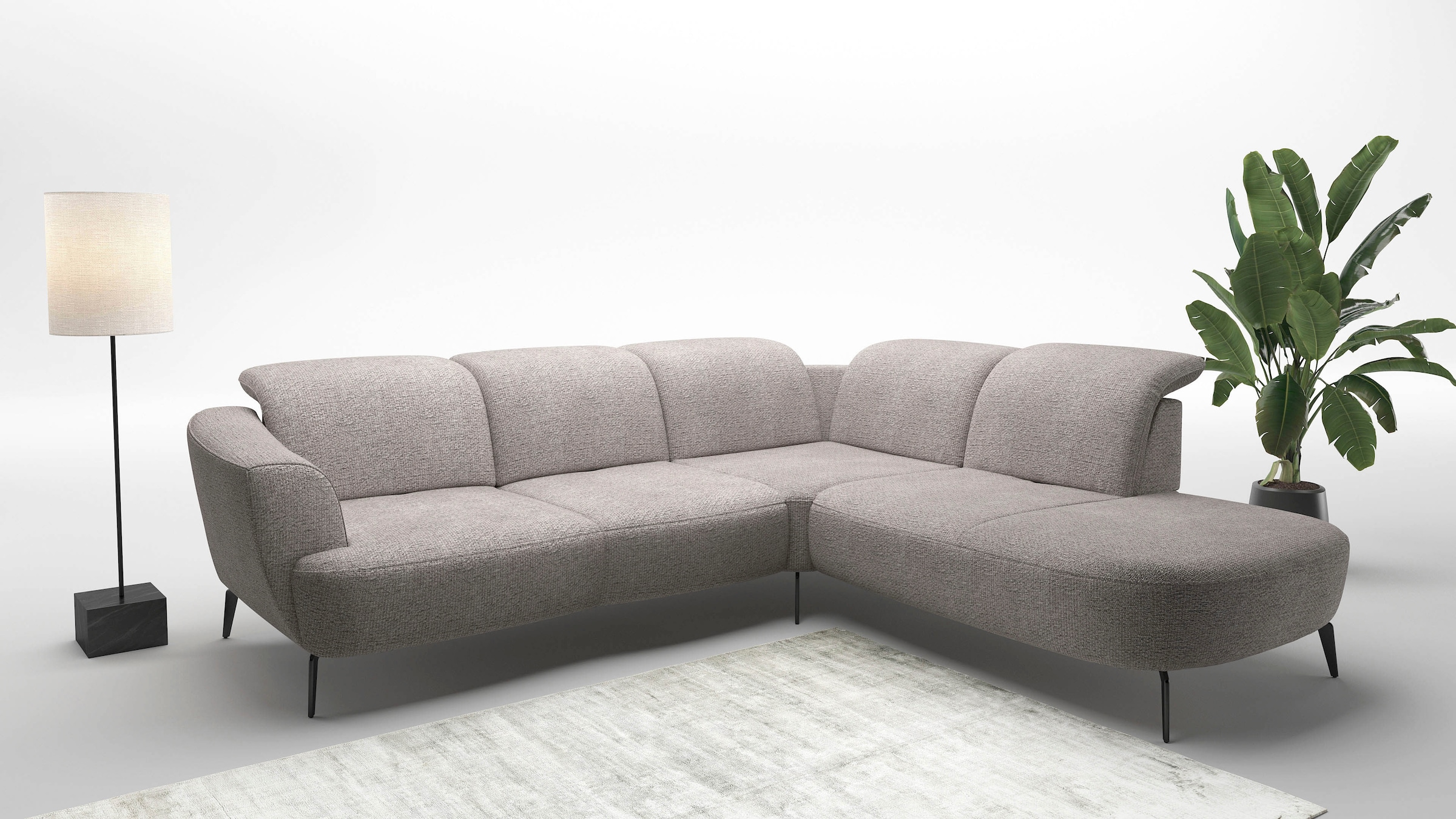 sit&more Ecksofa "Zoe", ink.Sitztiefenverstellung, wahlweise mit Kopfteilve günstig online kaufen