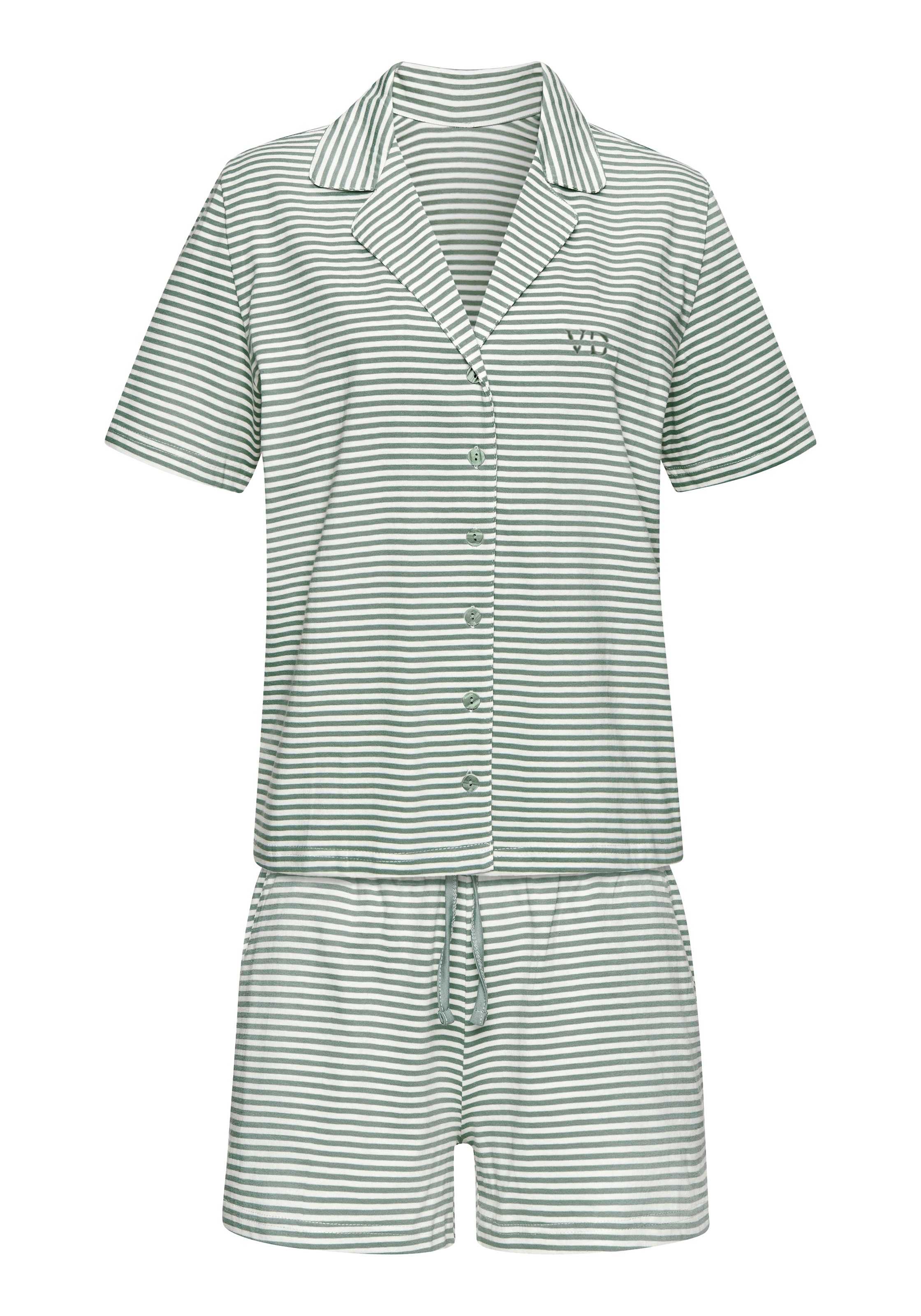 Vivance Dreams Shorty Set, 2 tlg. mit feinen garngefärbten Streifen günstig online kaufen