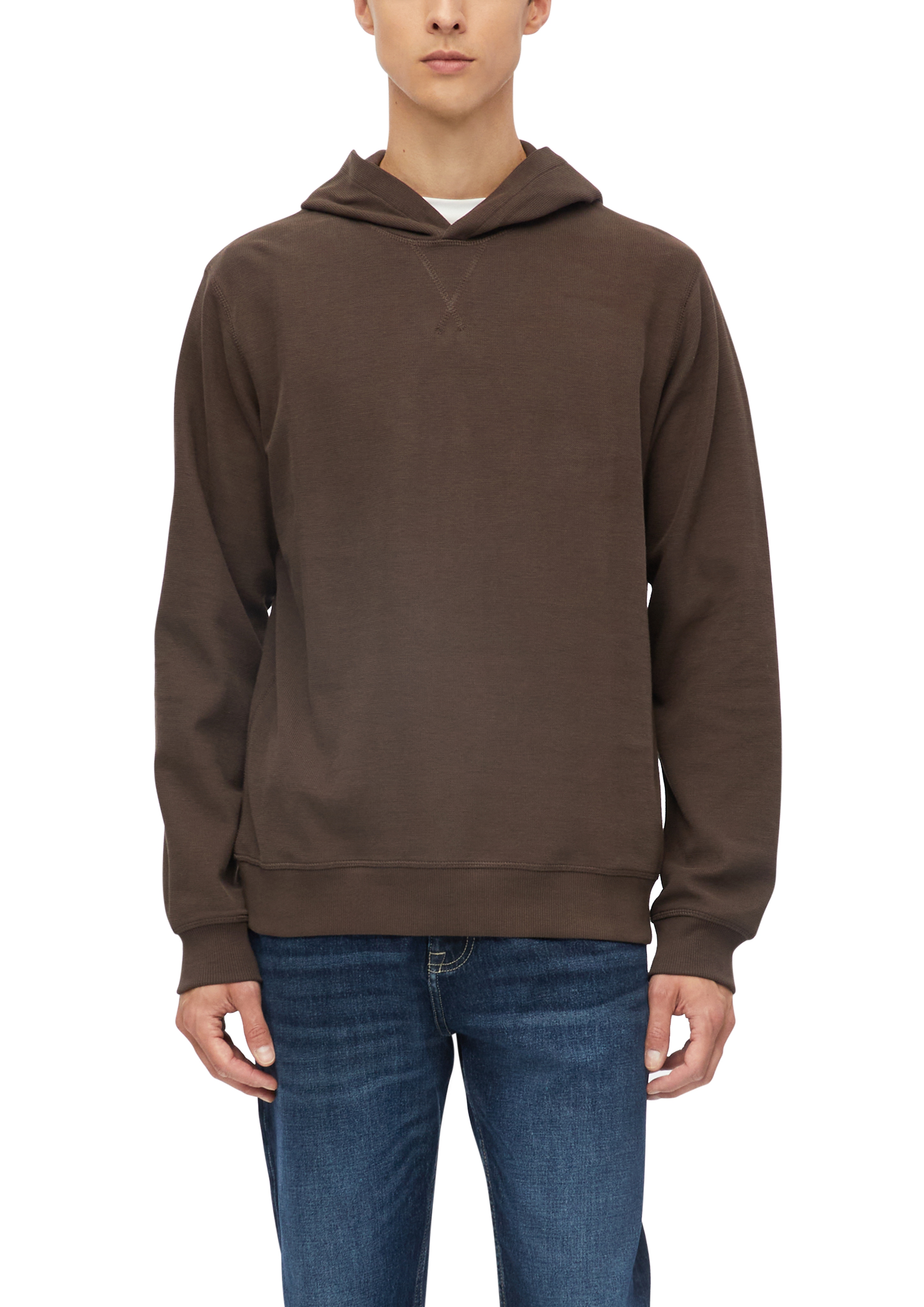 s.Oliver Kapuzensweatshirt, aus reiner Baumwolle