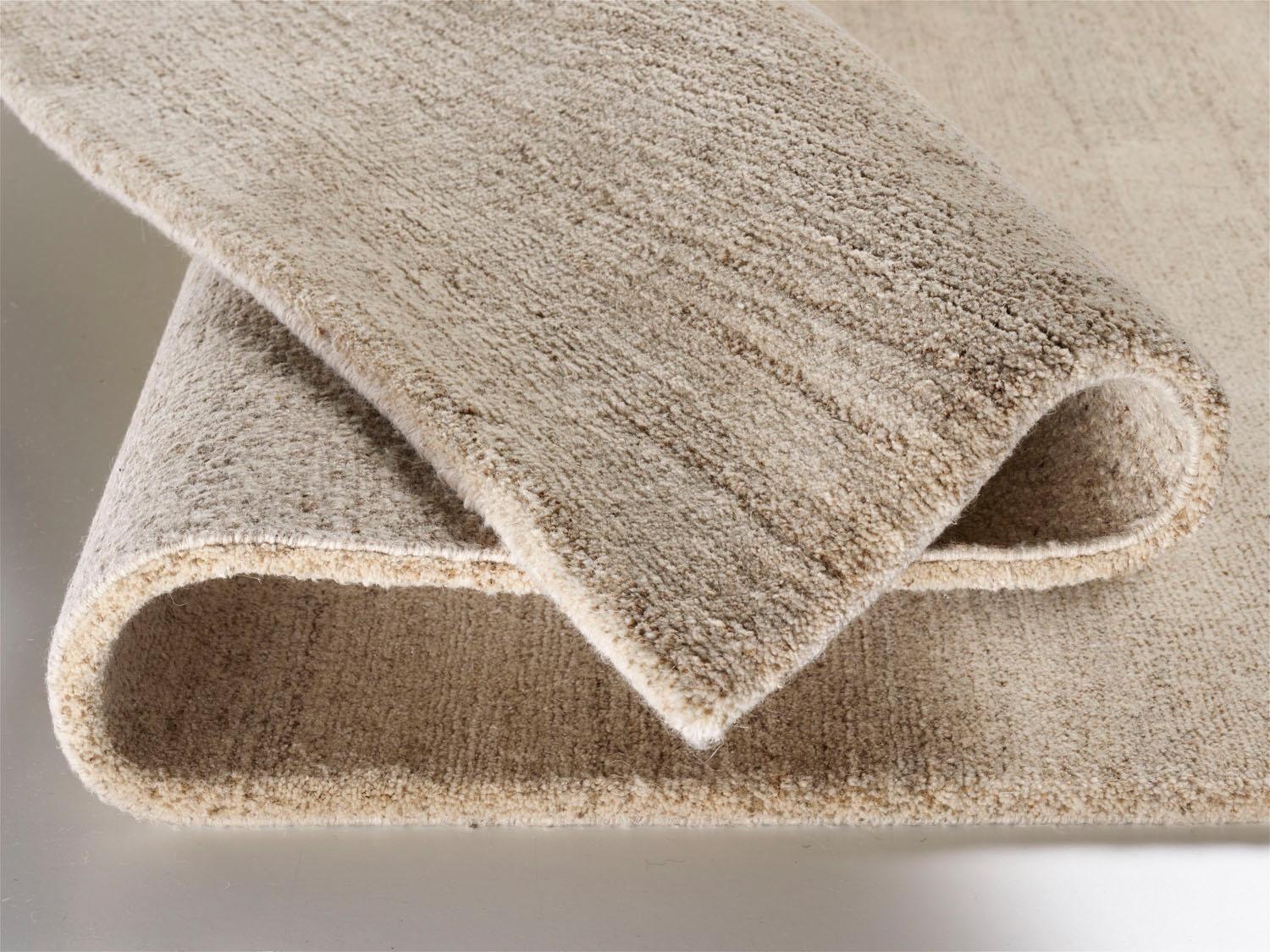 OCI DIE TEPPICHMARKE Teppich »Avantgard Uni«, rechteckig, 9 mm Höhe, handgeknüpft, Wohnzimmer