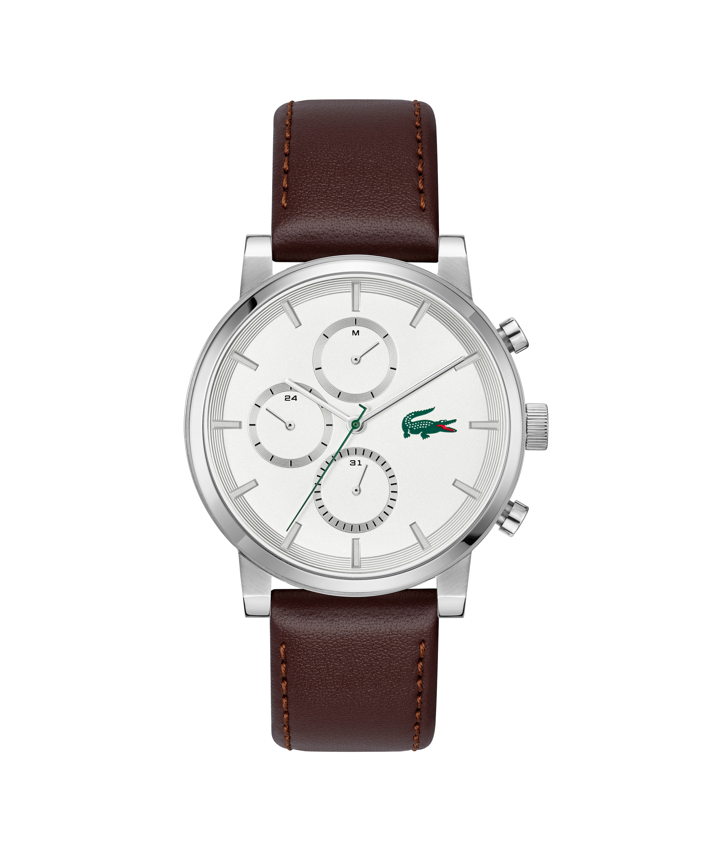 Lacoste Multifunktionsuhr »Replay« Quarzuhr, Armbanduhr, Herrenuhr, Lederarmband, analog